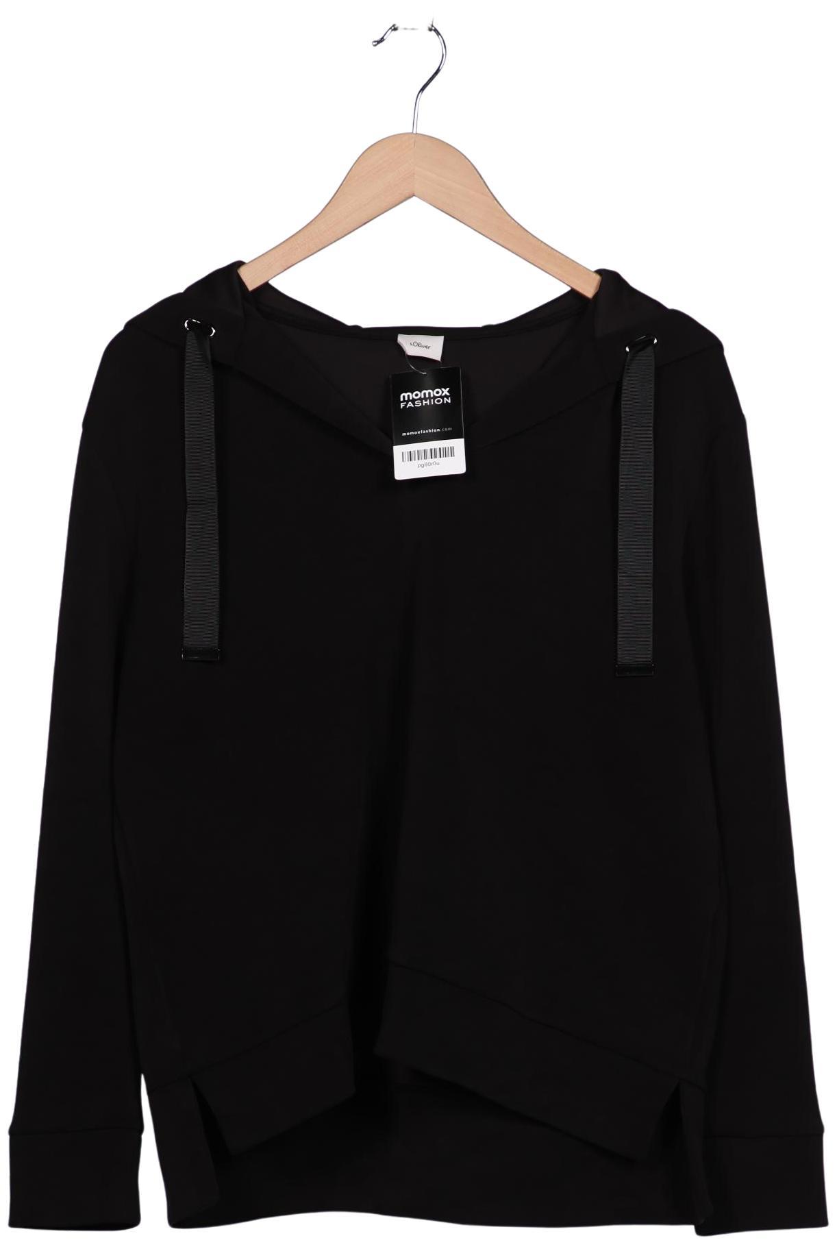 

s.Oliver Damen Kapuzenpullover, schwarz, Gr. 38