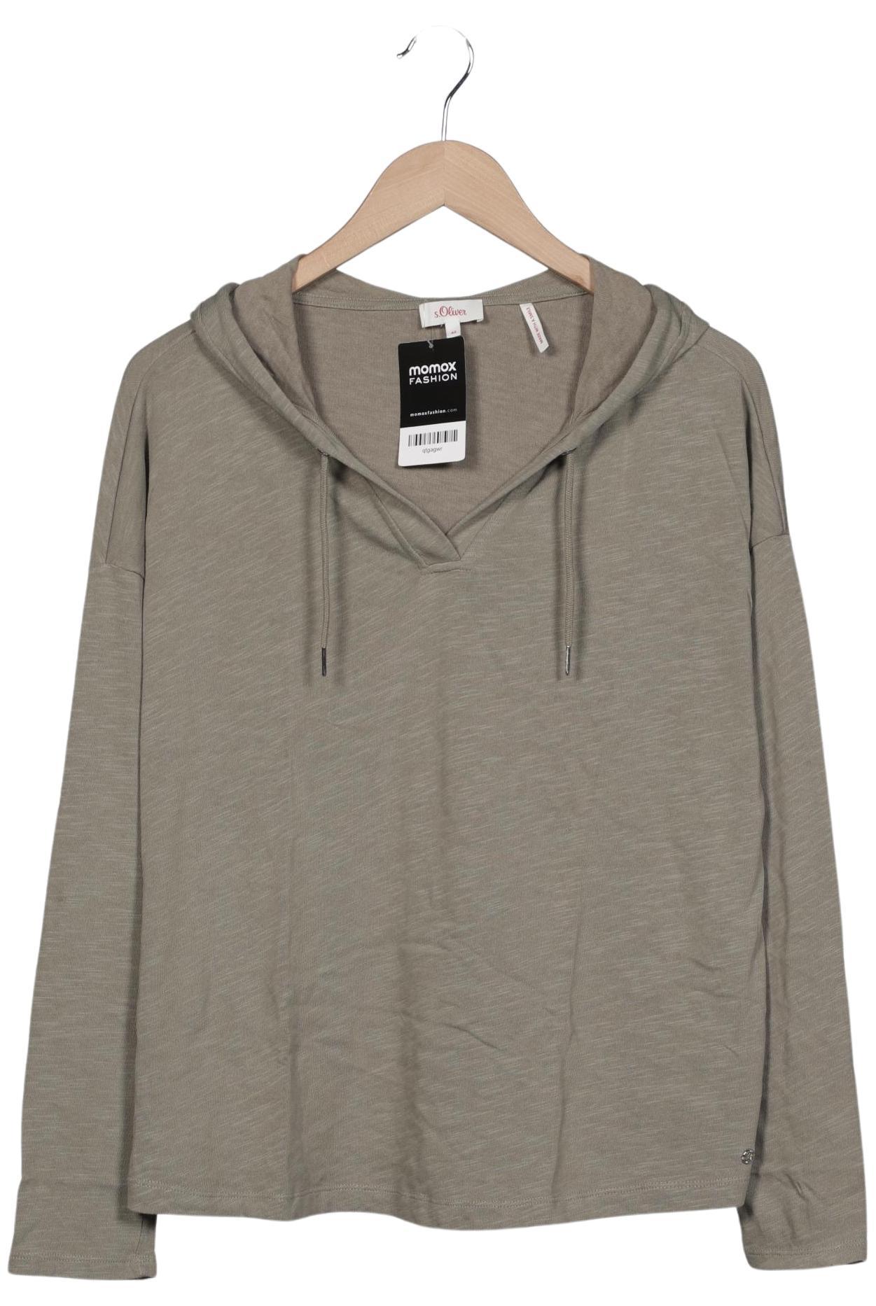

s.Oliver Damen Kapuzenpullover, grün, Gr. 42