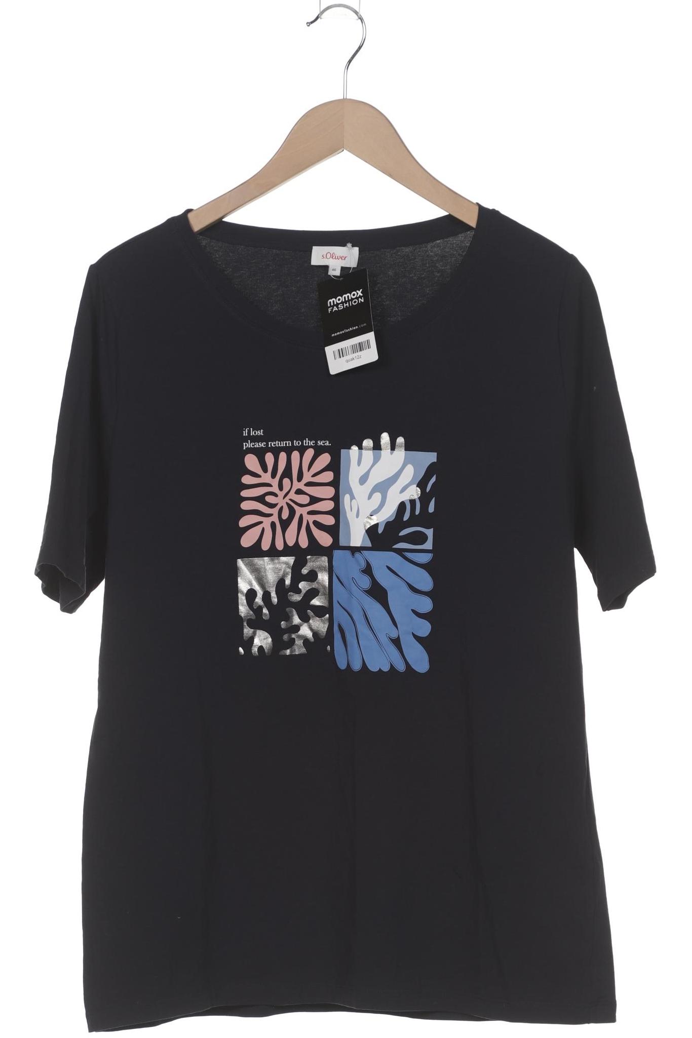 

s.Oliver Damen T-Shirt, marineblau, Gr. 46