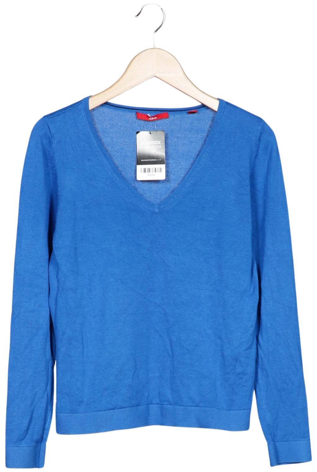 

s.Oliver Damen Pullover, blau, Gr. 38