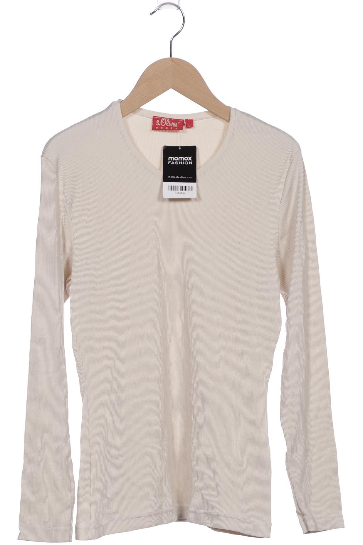 

s.Oliver Damen Langarmshirt, beige, Gr. 42