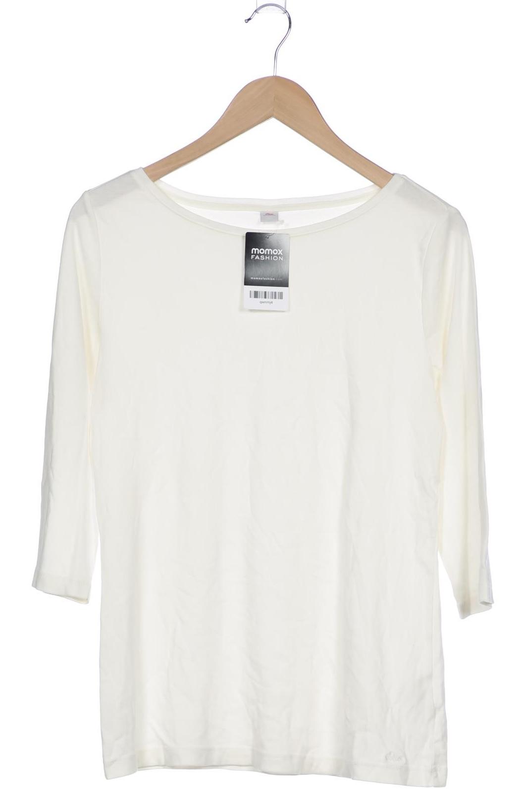

s.Oliver Damen Langarmshirt, weiß, Gr. 44