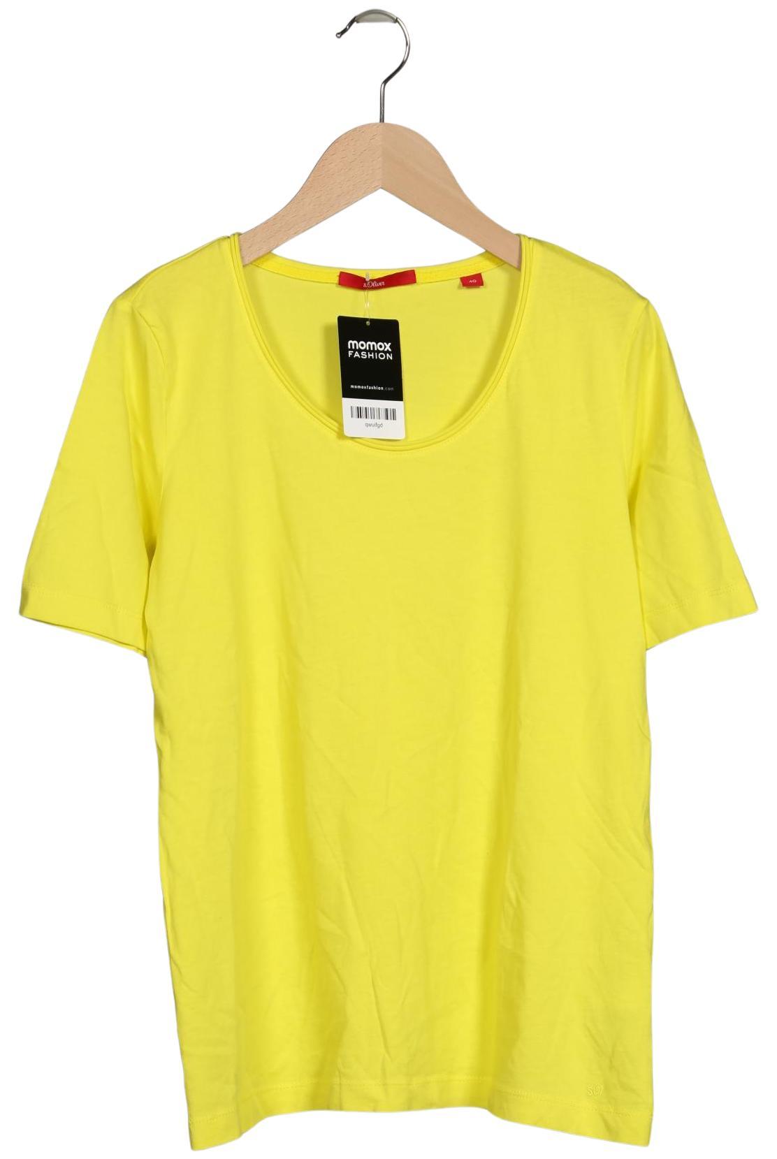 

s.Oliver Damen T-Shirt, gelb, Gr. 40