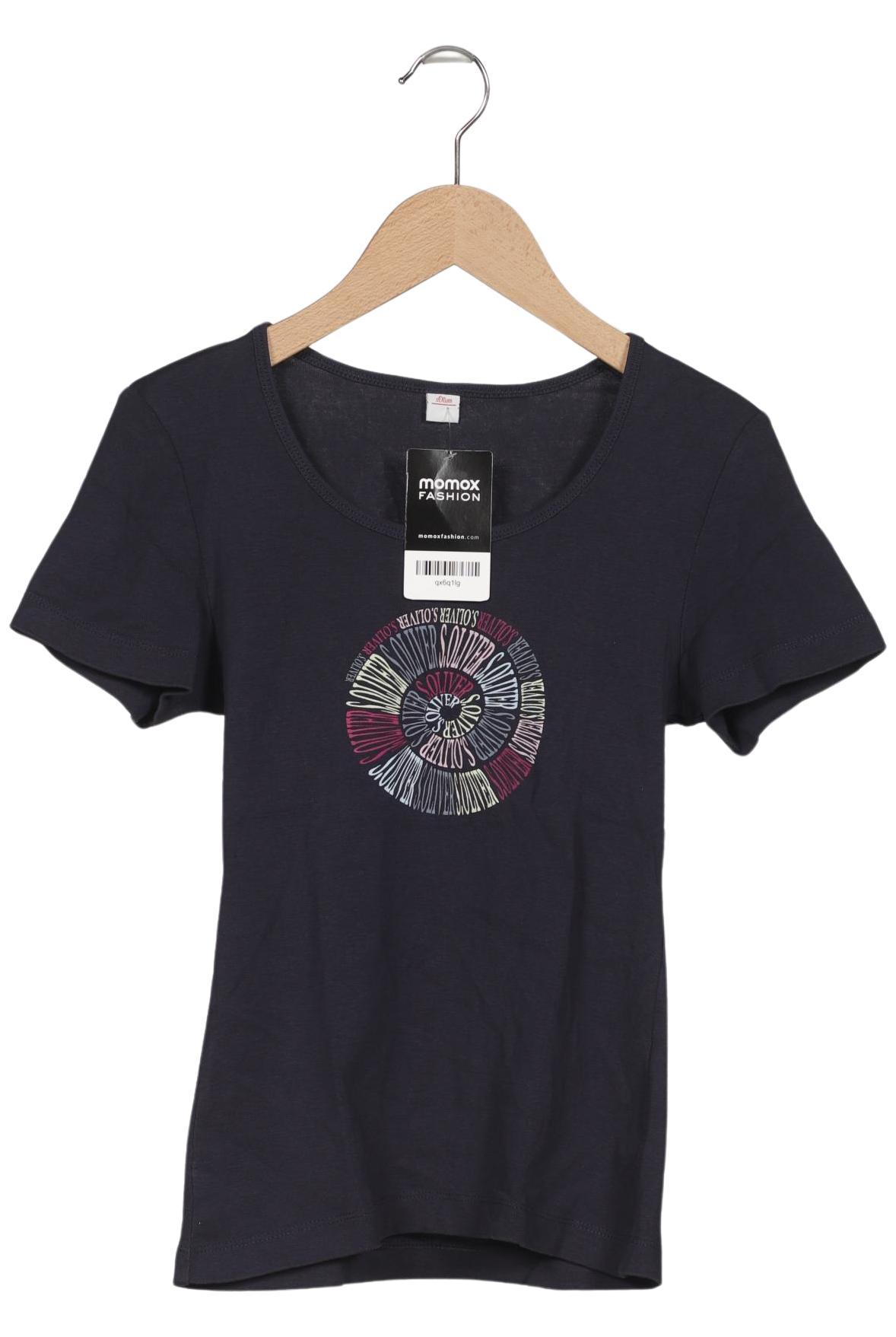 

s.Oliver Damen T-Shirt, marineblau, Gr. 34