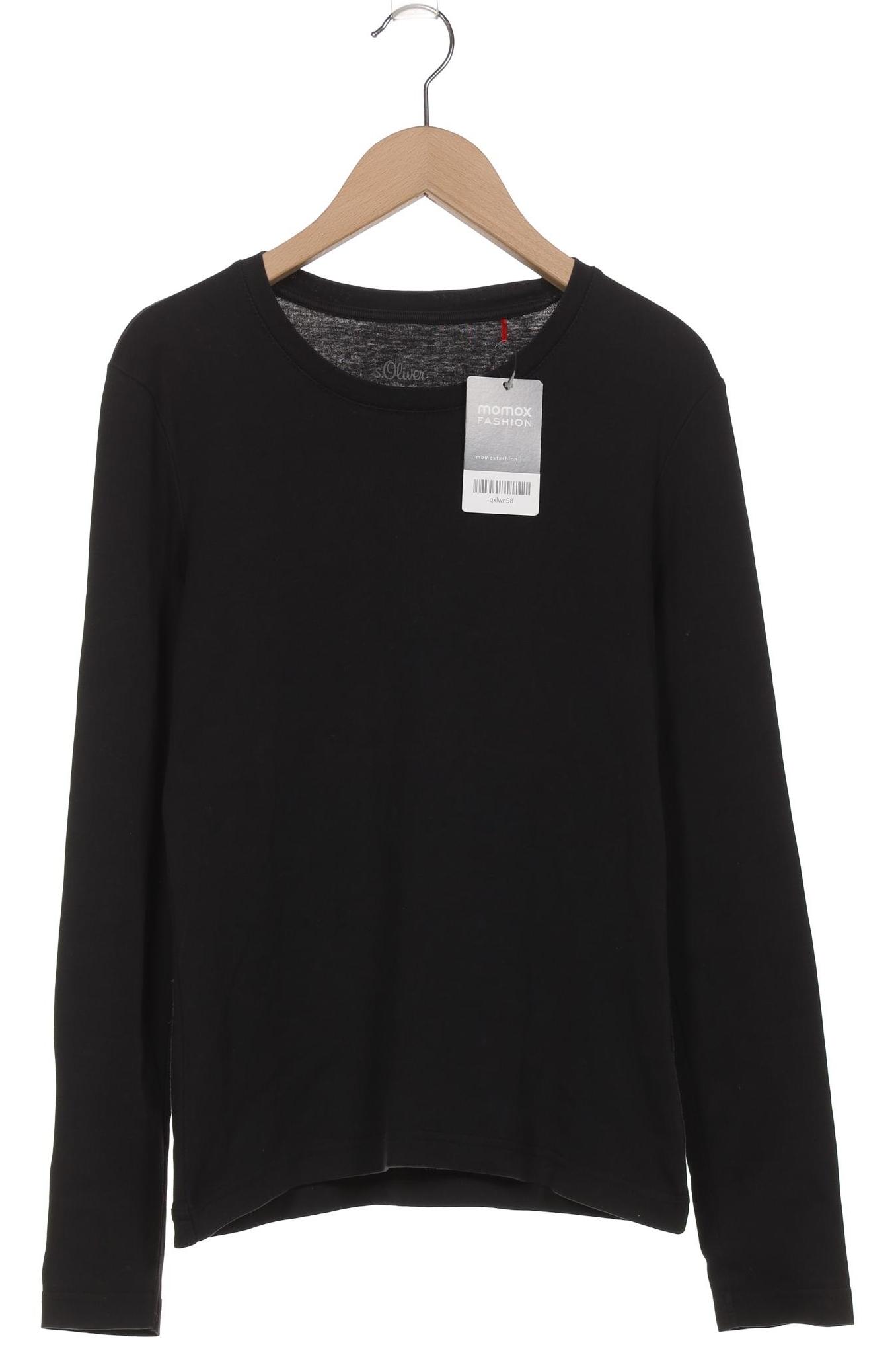 

s.Oliver Damen Langarmshirt, schwarz, Gr. 38