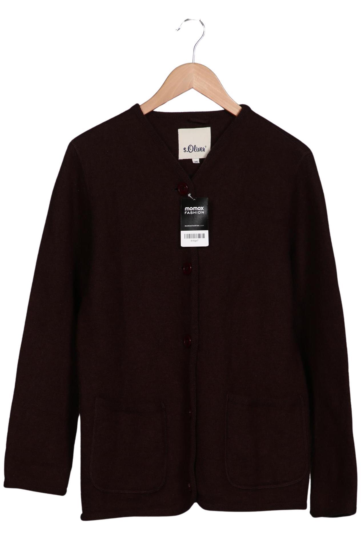 

s.Oliver Damen Strickjacke, bordeaux, Gr. 36