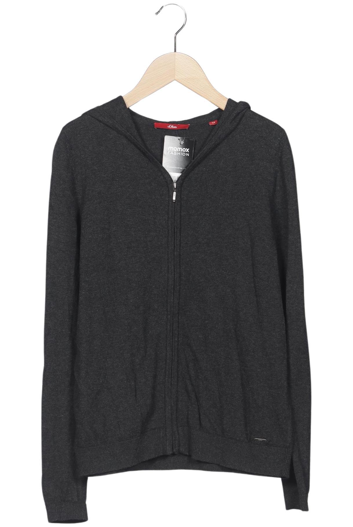 

s.Oliver Damen Strickjacke, grau, Gr. 34