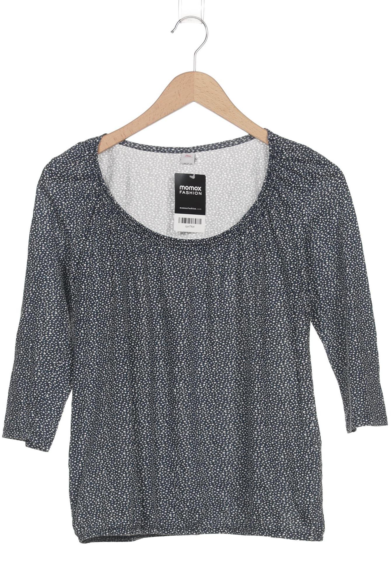 

s.Oliver Damen Langarmshirt, marineblau, Gr. 36