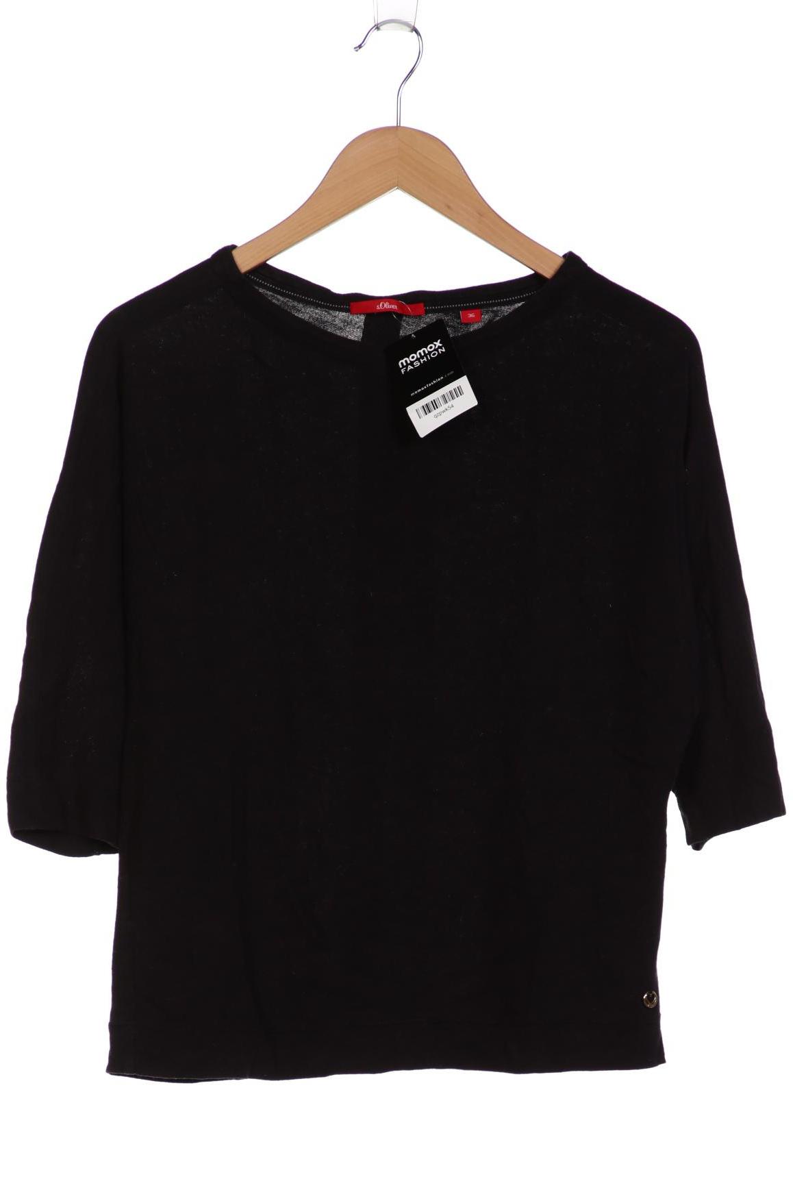 

s.Oliver Damen Langarmshirt, schwarz, Gr. 36