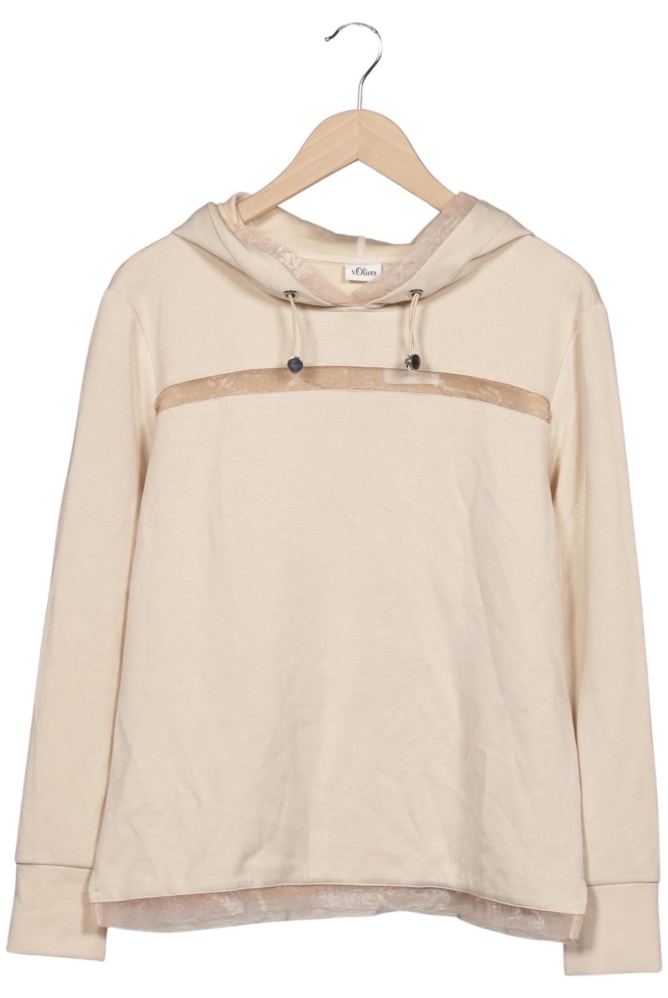 

s.Oliver Damen Kapuzenpullover, beige, Gr. 36
