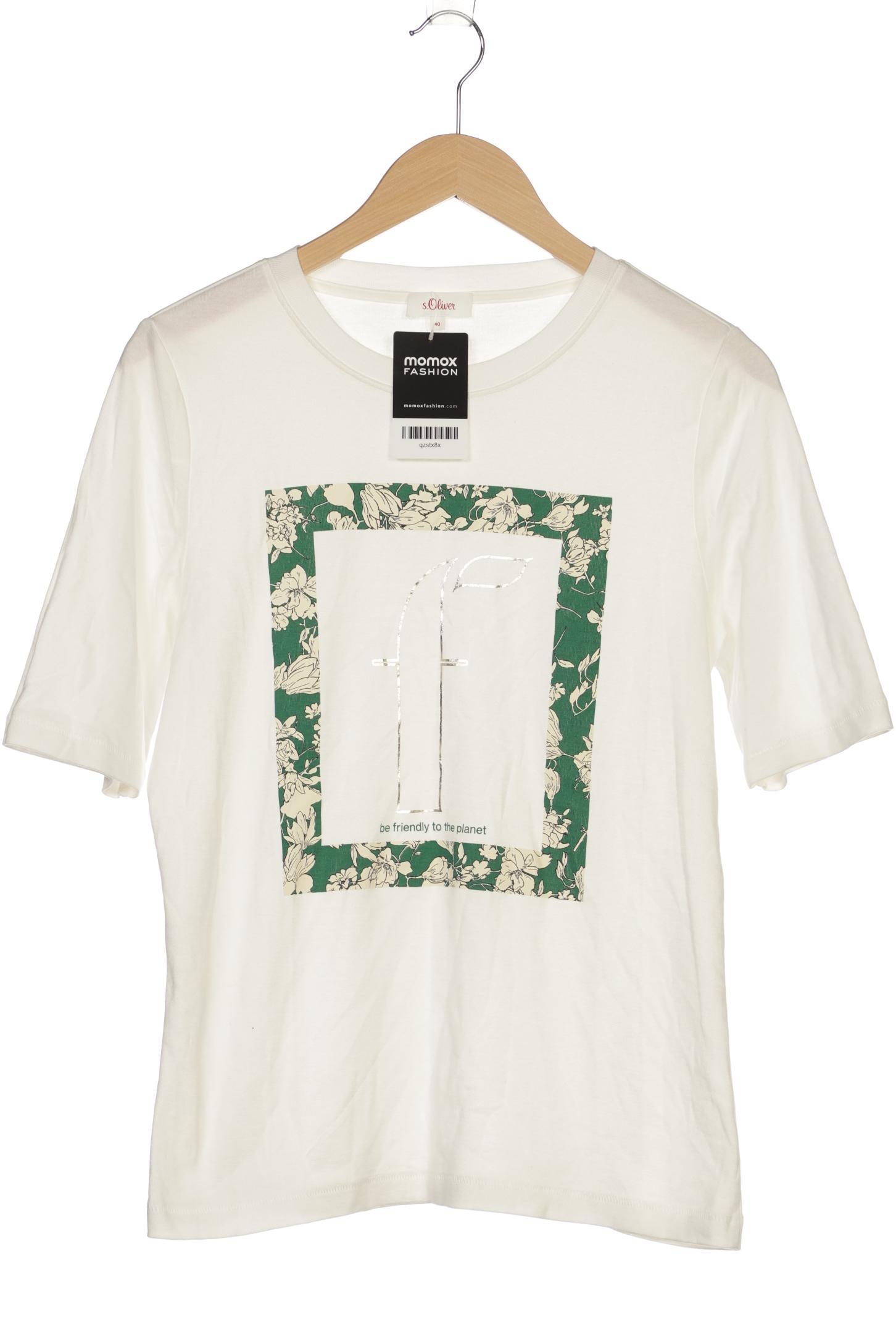 

s.Oliver Damen T-Shirt, weiß, Gr. 40