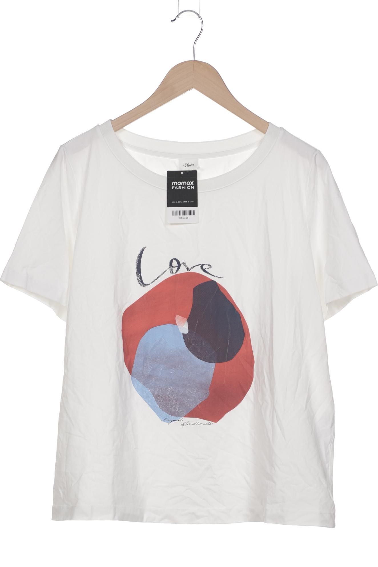 

s.Oliver Damen T-Shirt, weiß, Gr. 44