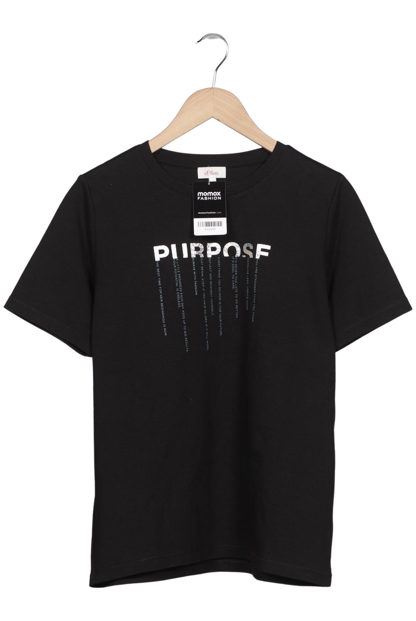 

s.Oliver Damen T-Shirt, schwarz, Gr. 40