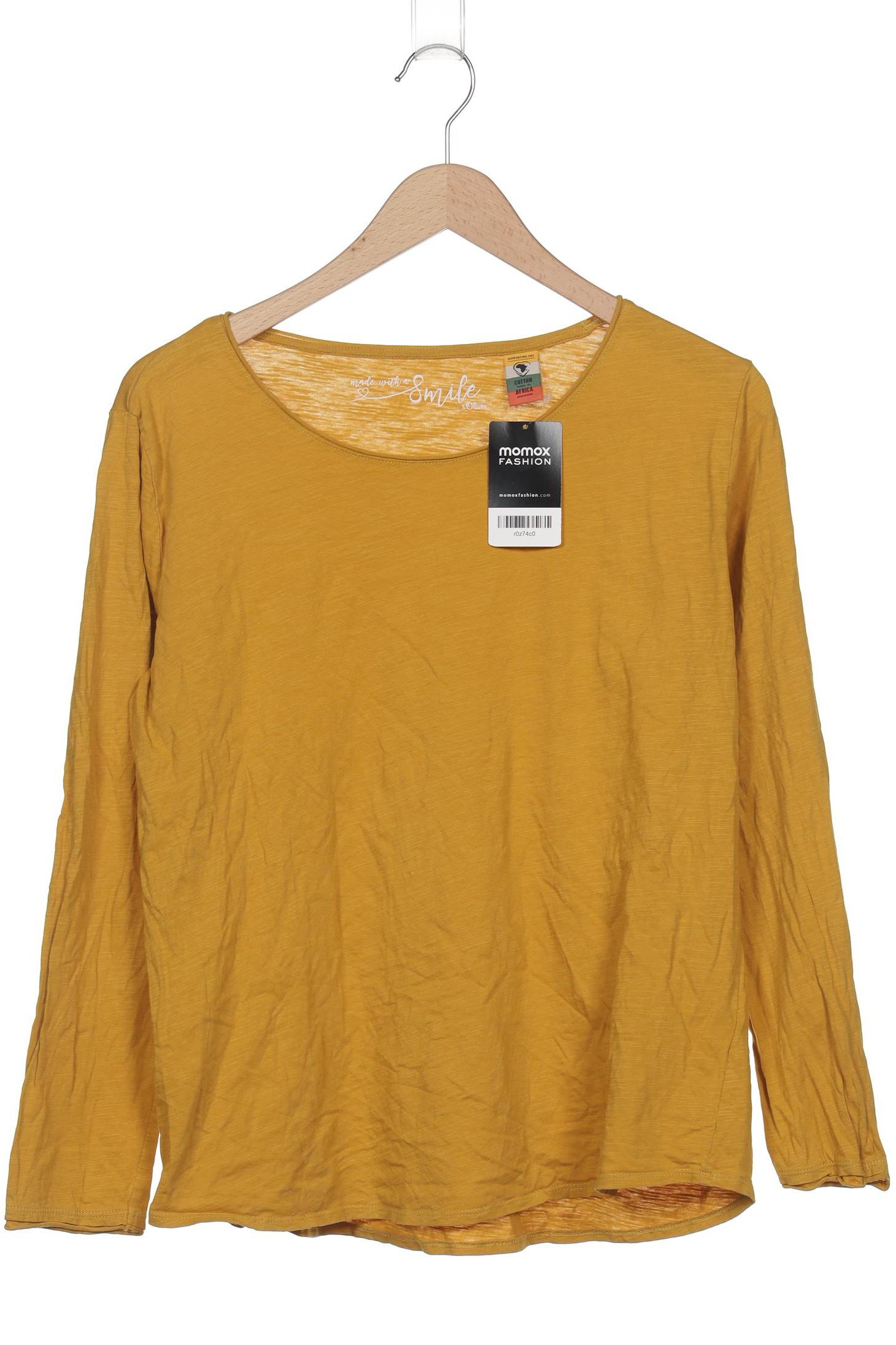

s.Oliver Damen Langarmshirt, gelb, Gr. 44