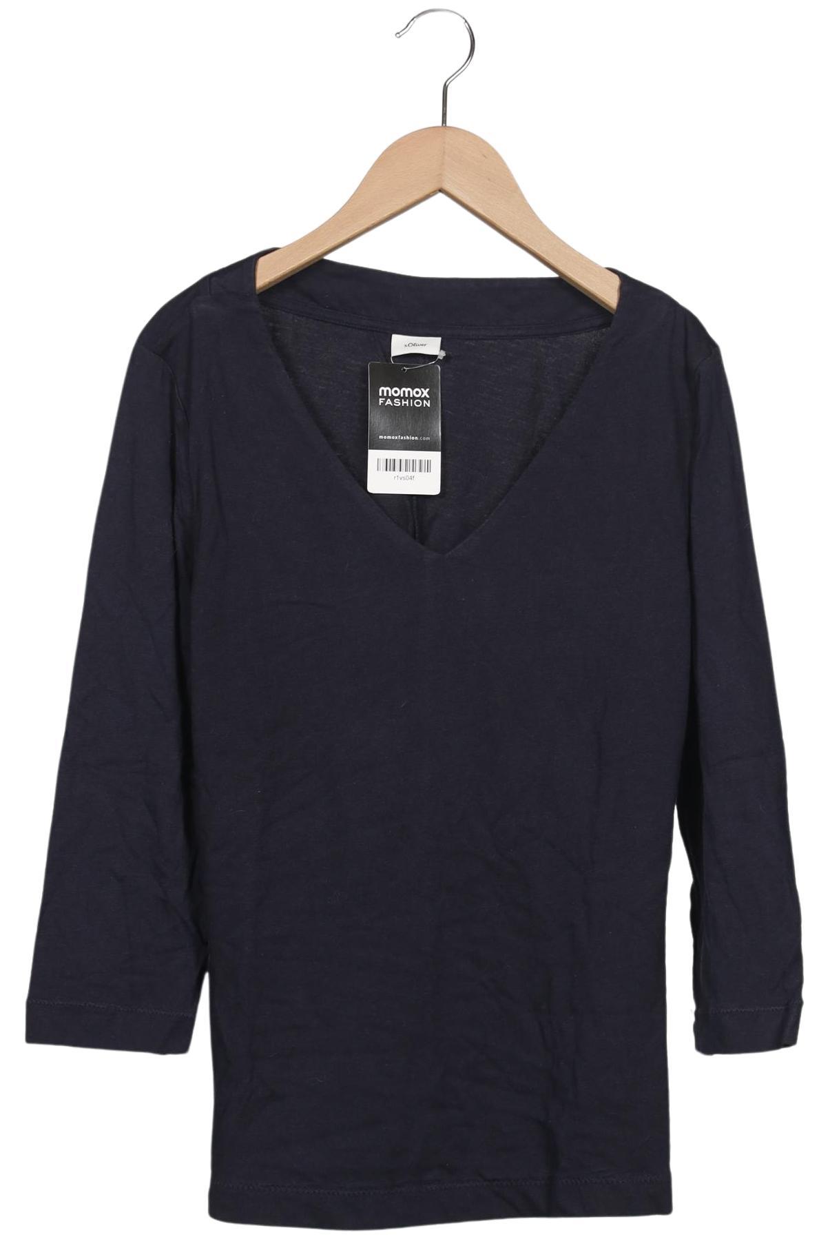 

s.Oliver Damen Langarmshirt, marineblau, Gr. 40