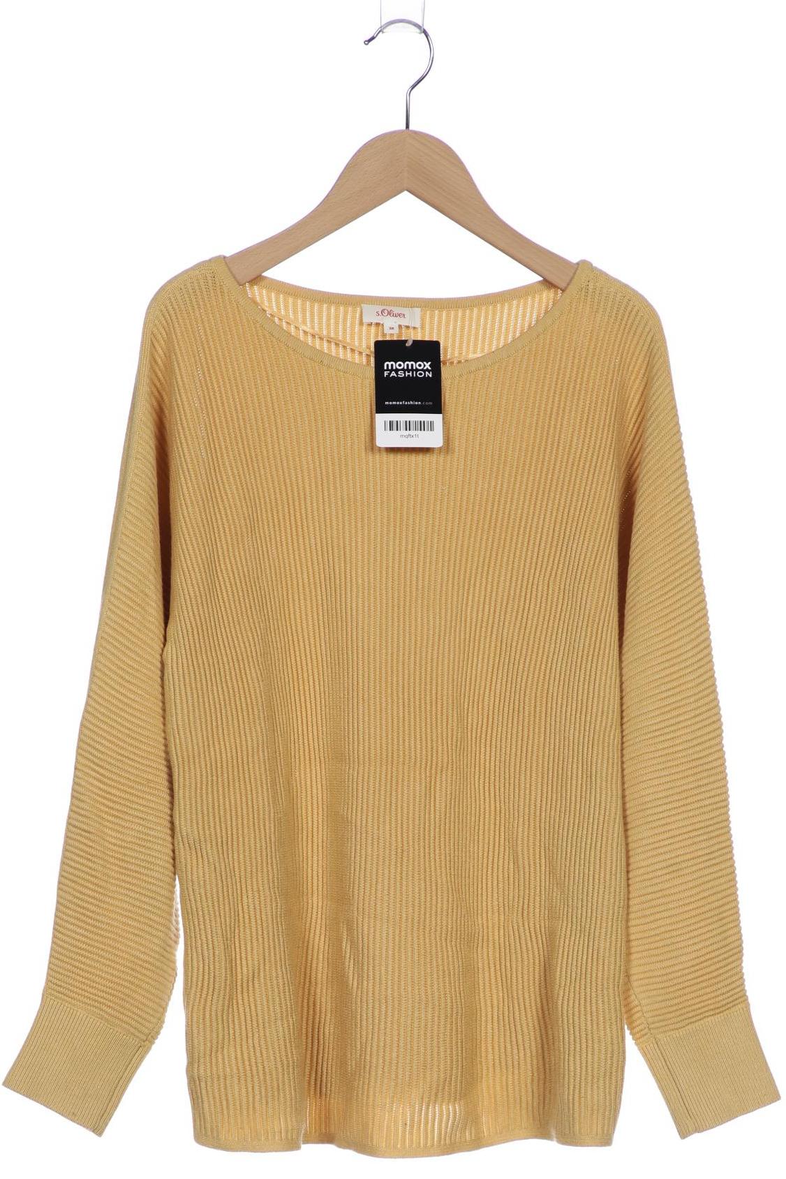 

s.Oliver Damen Pullover, gelb, Gr. 38