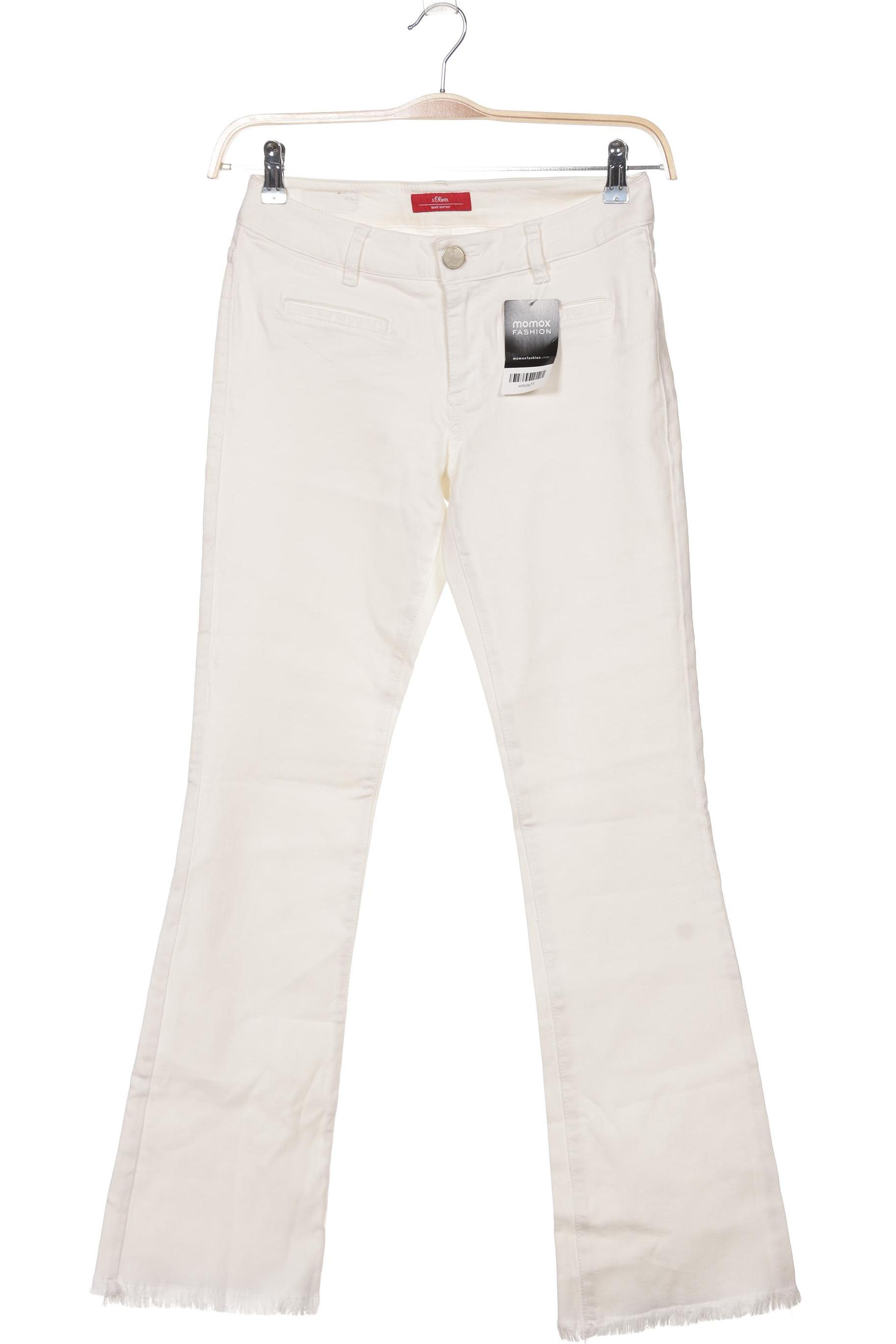 

s.Oliver Damen Jeans, cremeweiß, Gr. 27