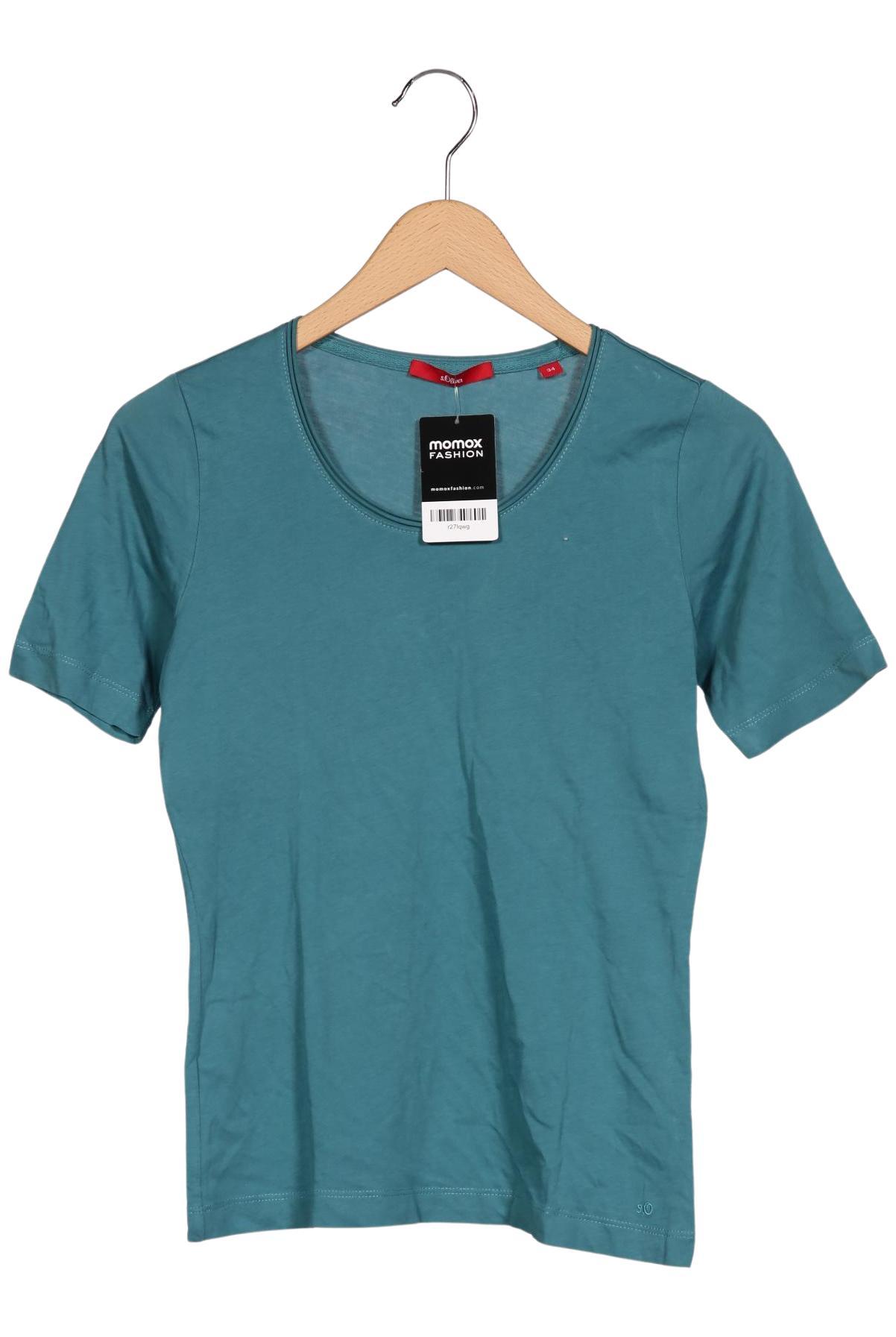 

s.Oliver Damen T-Shirt, türkis, Gr. 34