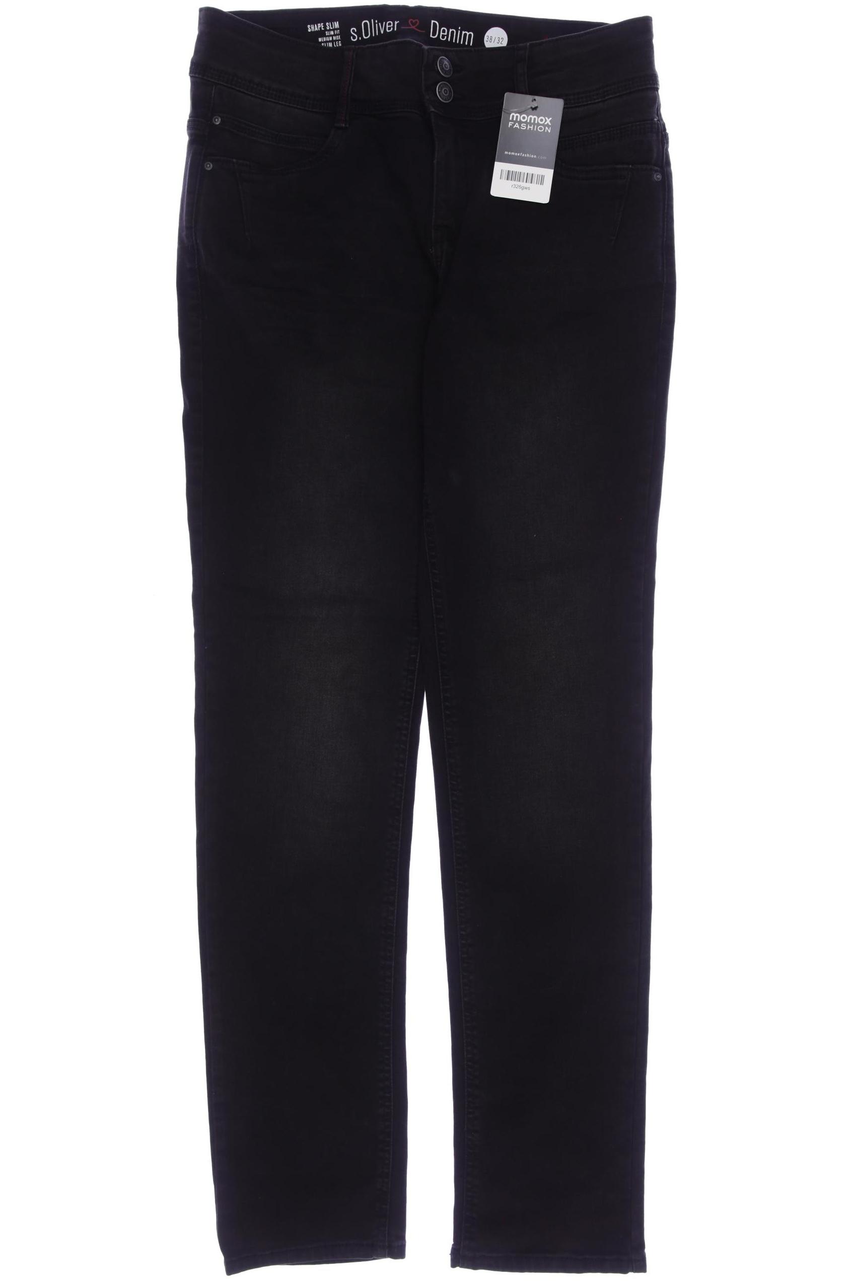 

s.Oliver Damen Jeans, schwarz, Gr. 38