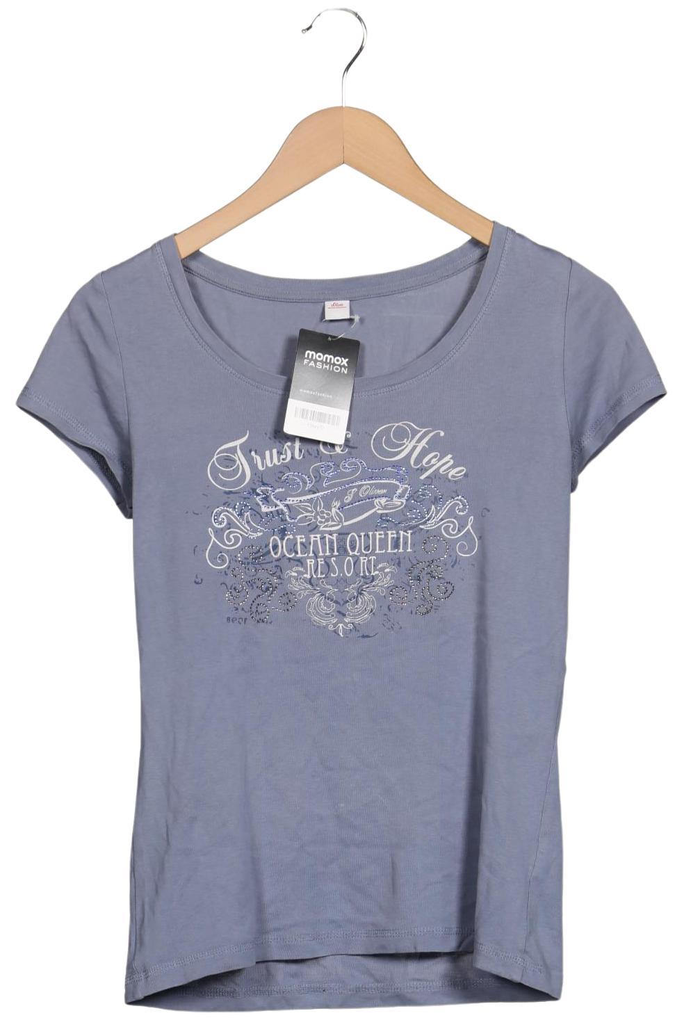 

s.Oliver Damen T-Shirt, blau, Gr. 38