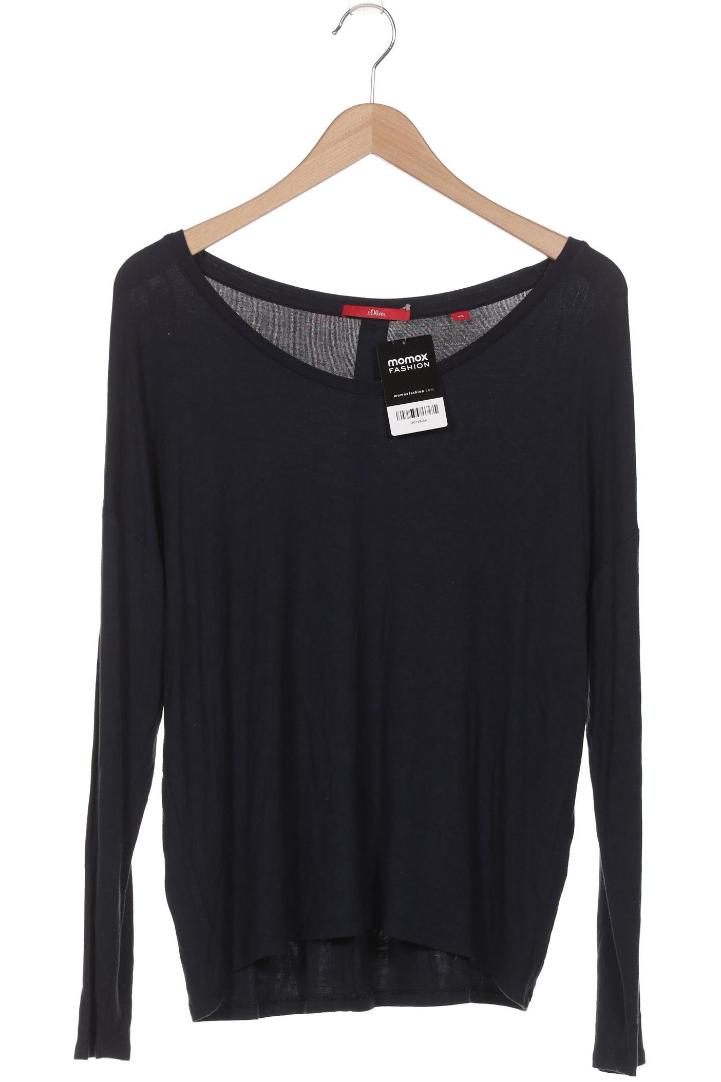 

s.Oliver Damen Langarmshirt, marineblau, Gr. 40