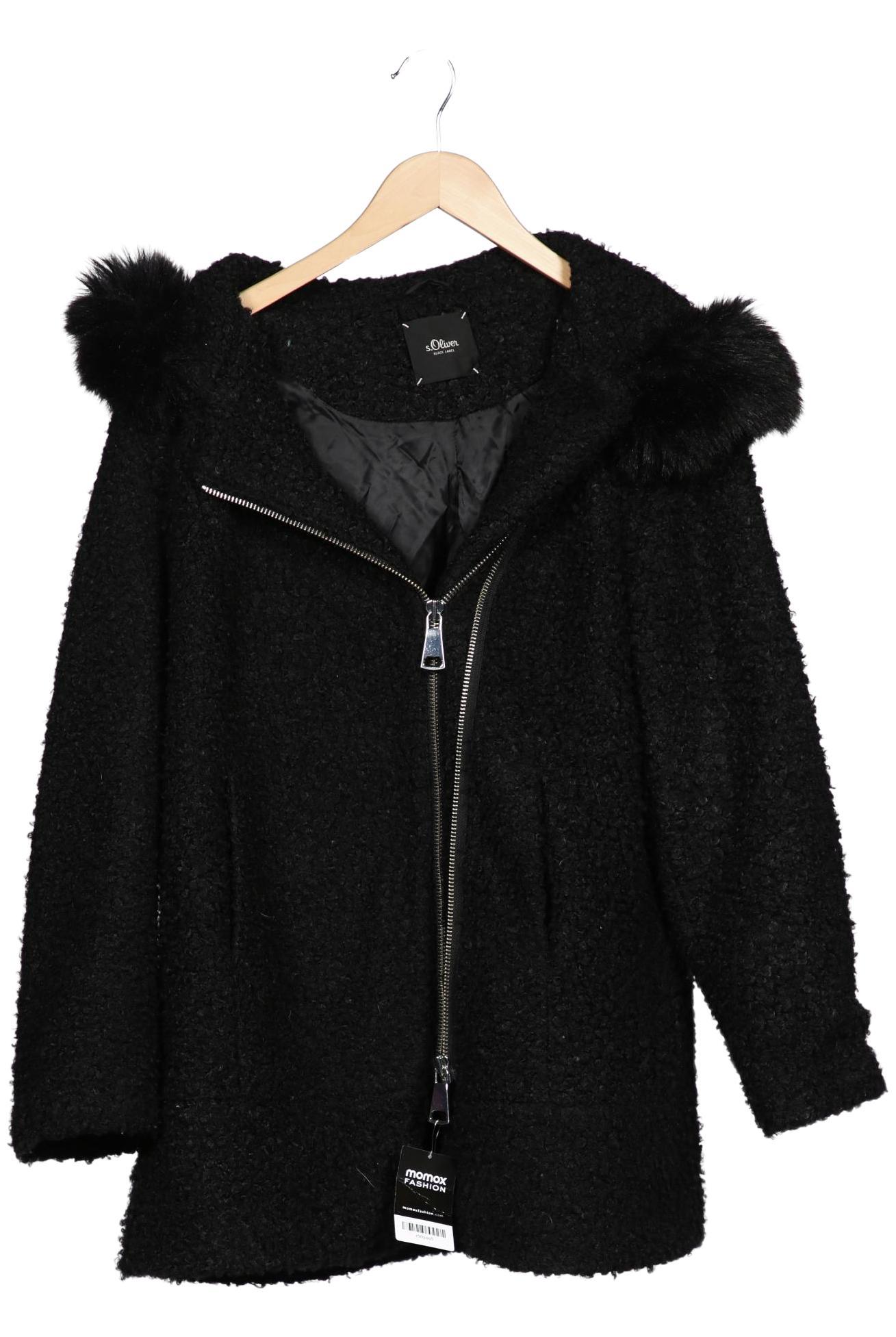 

s.Oliver Damen Mantel, schwarz, Gr. 44