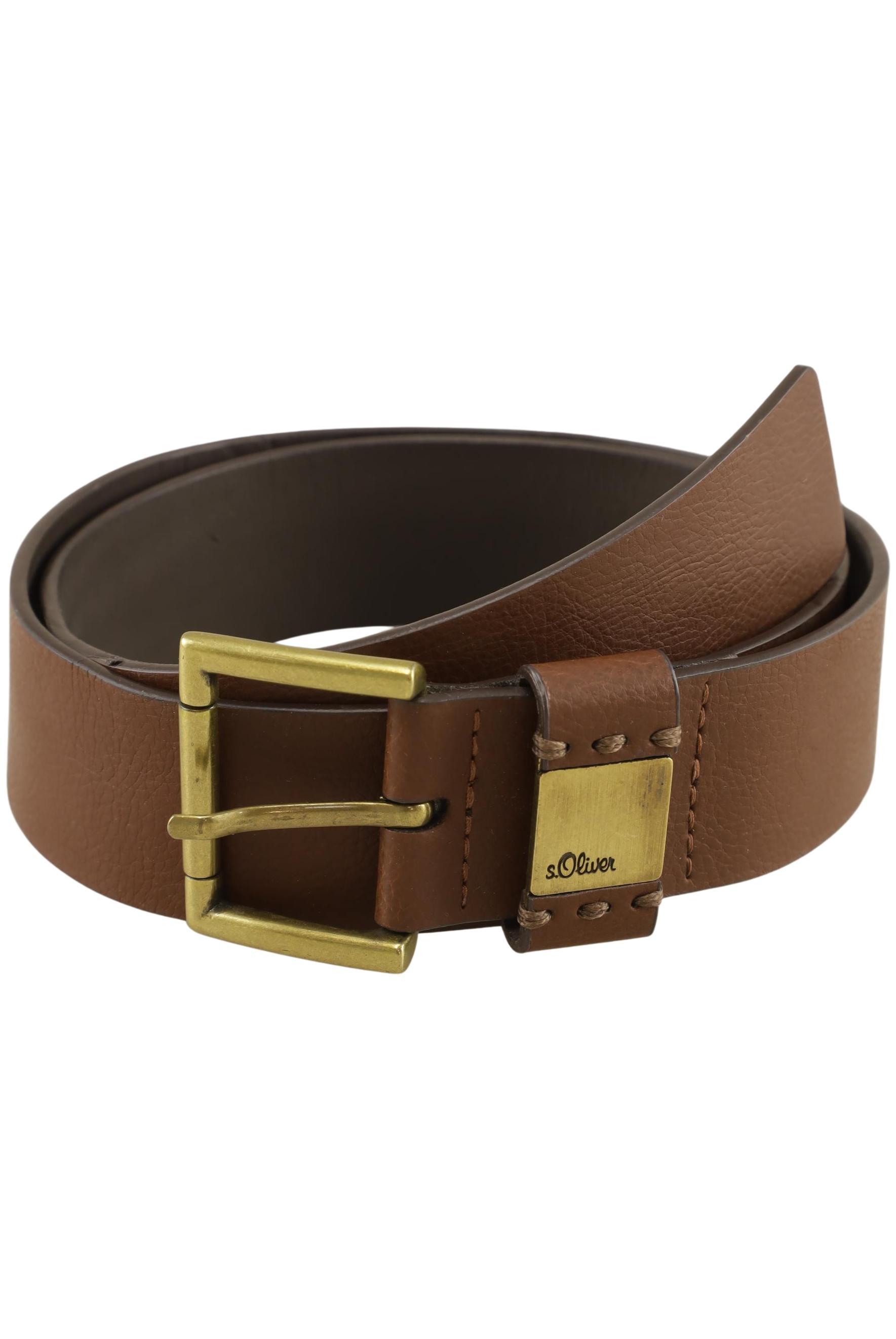 

s.Oliver Damen Gürtel, braun, Gr. 80
