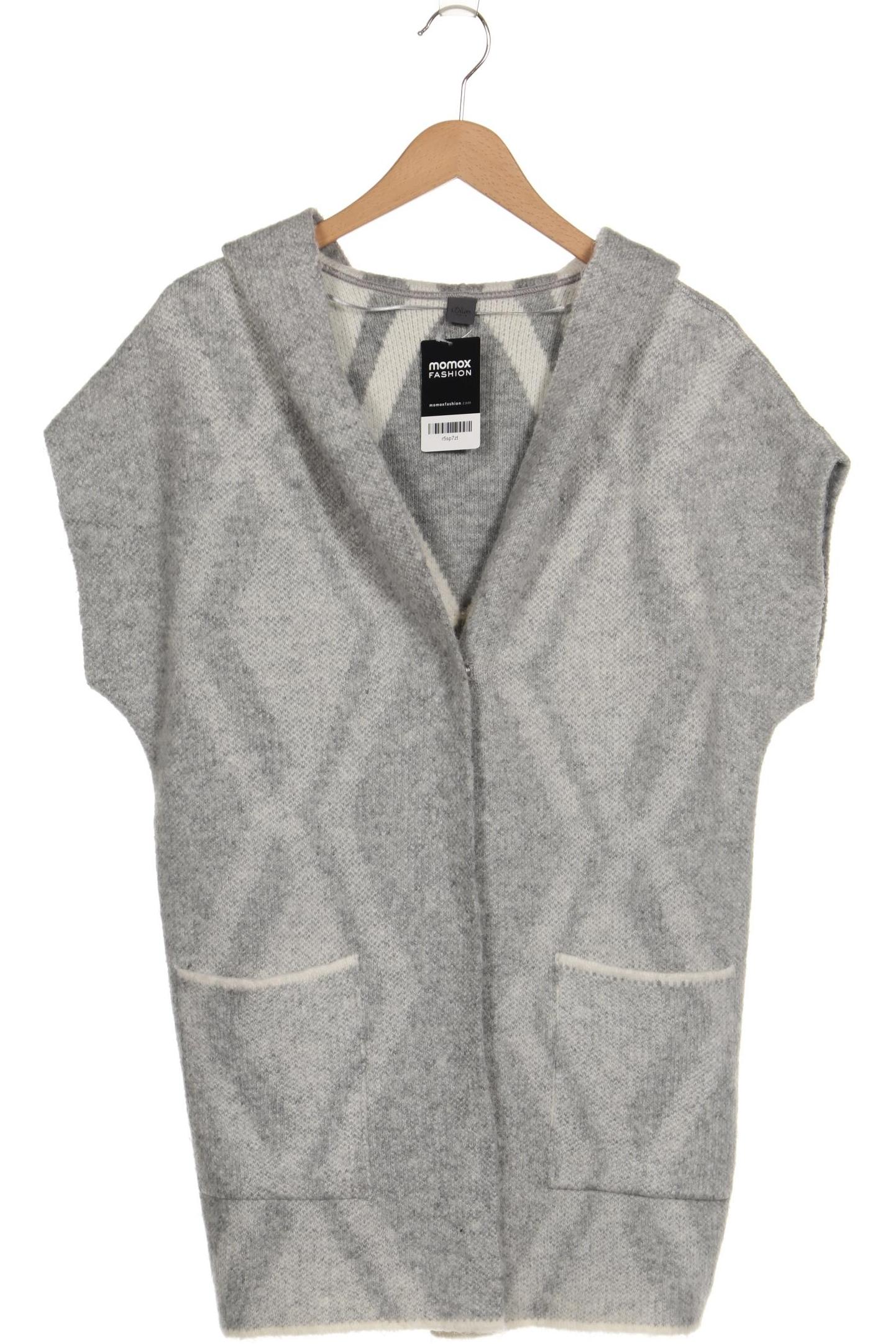 

s.Oliver Damen Strickjacke, grau, Gr. 38