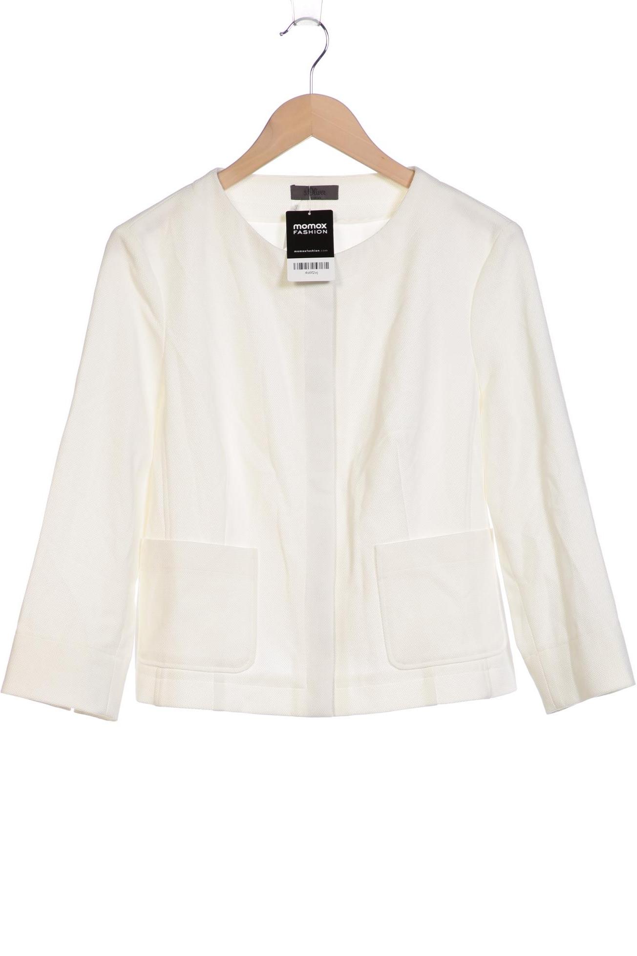 

s.Oliver Damen Blazer, weiß, Gr. 42