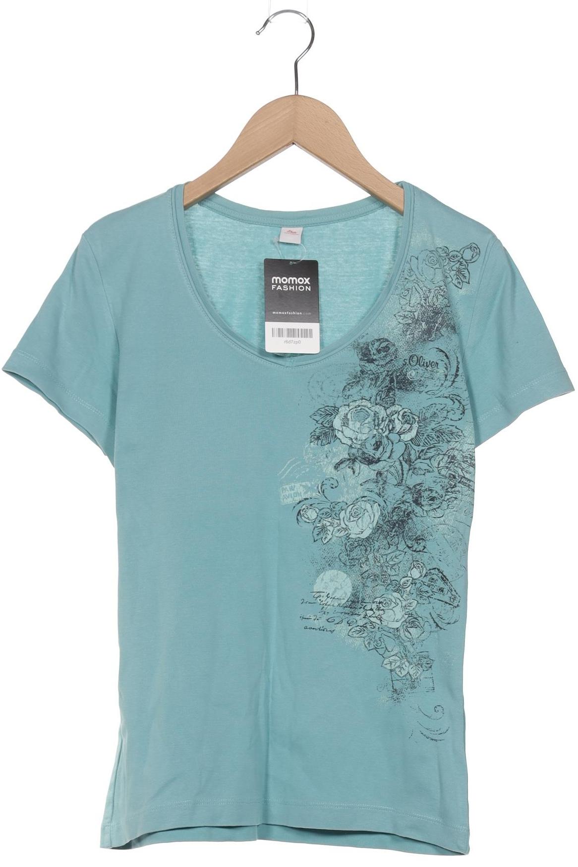 

s.Oliver Damen T-Shirt, türkis, Gr. 38