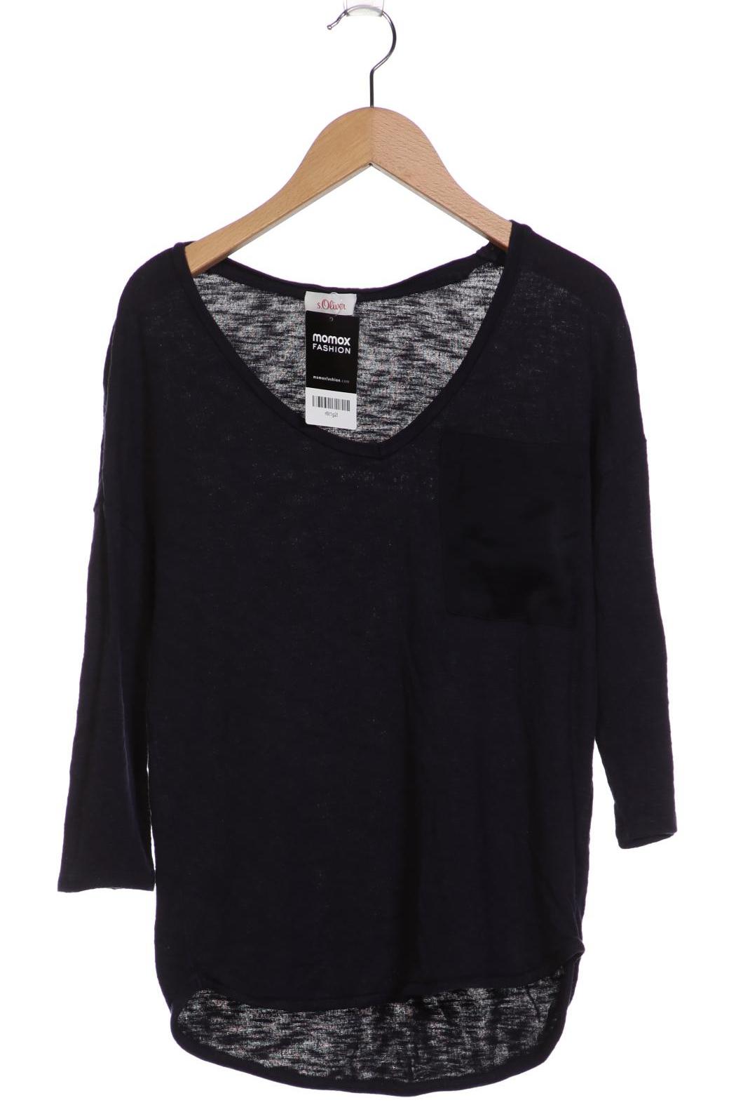 

s.Oliver Damen Langarmshirt, marineblau, Gr. 32