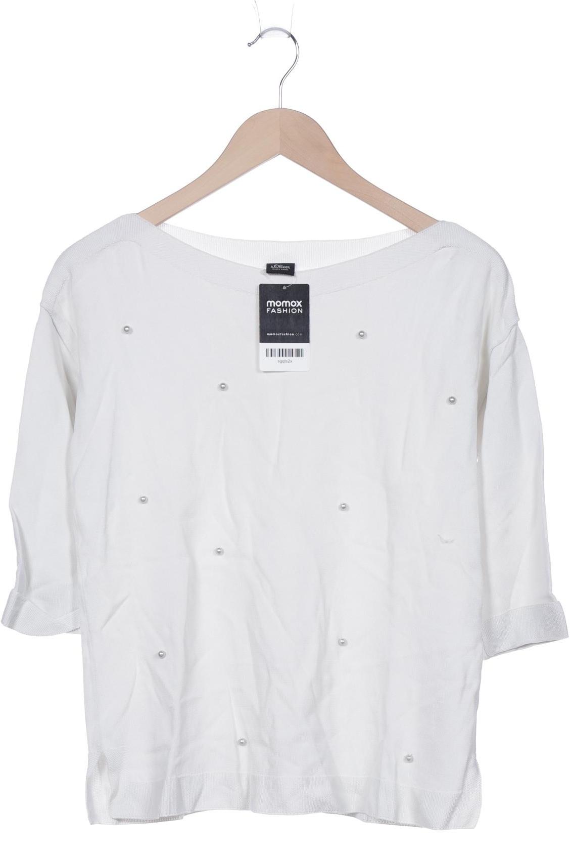 

s.Oliver Damen Pullover, weiß, Gr. 36