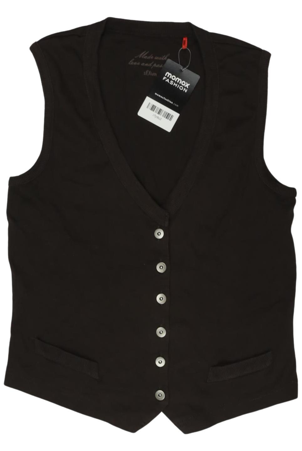 

s.Oliver Damen Weste, schwarz, Gr. 38