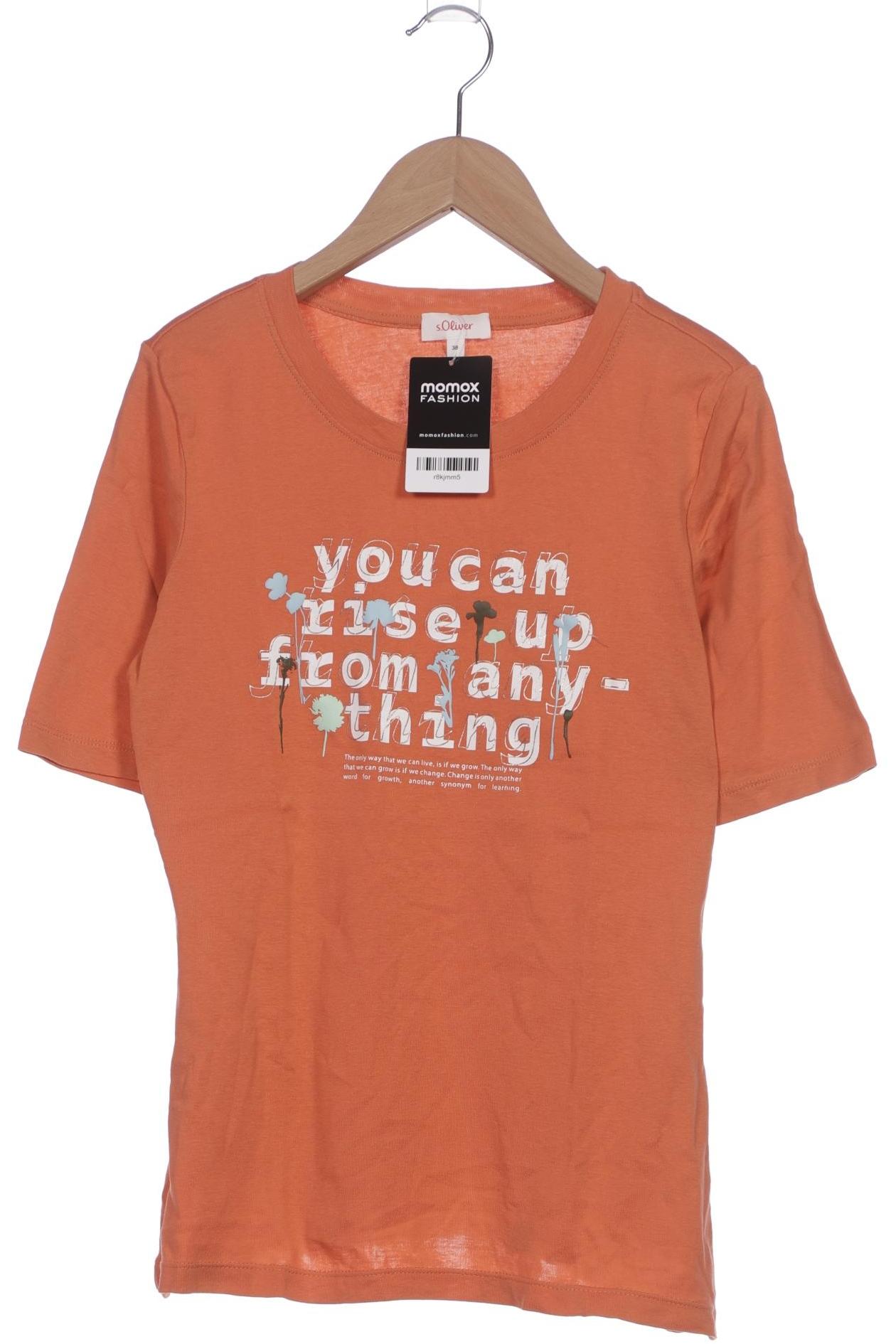 

s.Oliver Damen T-Shirt, orange, Gr. 38