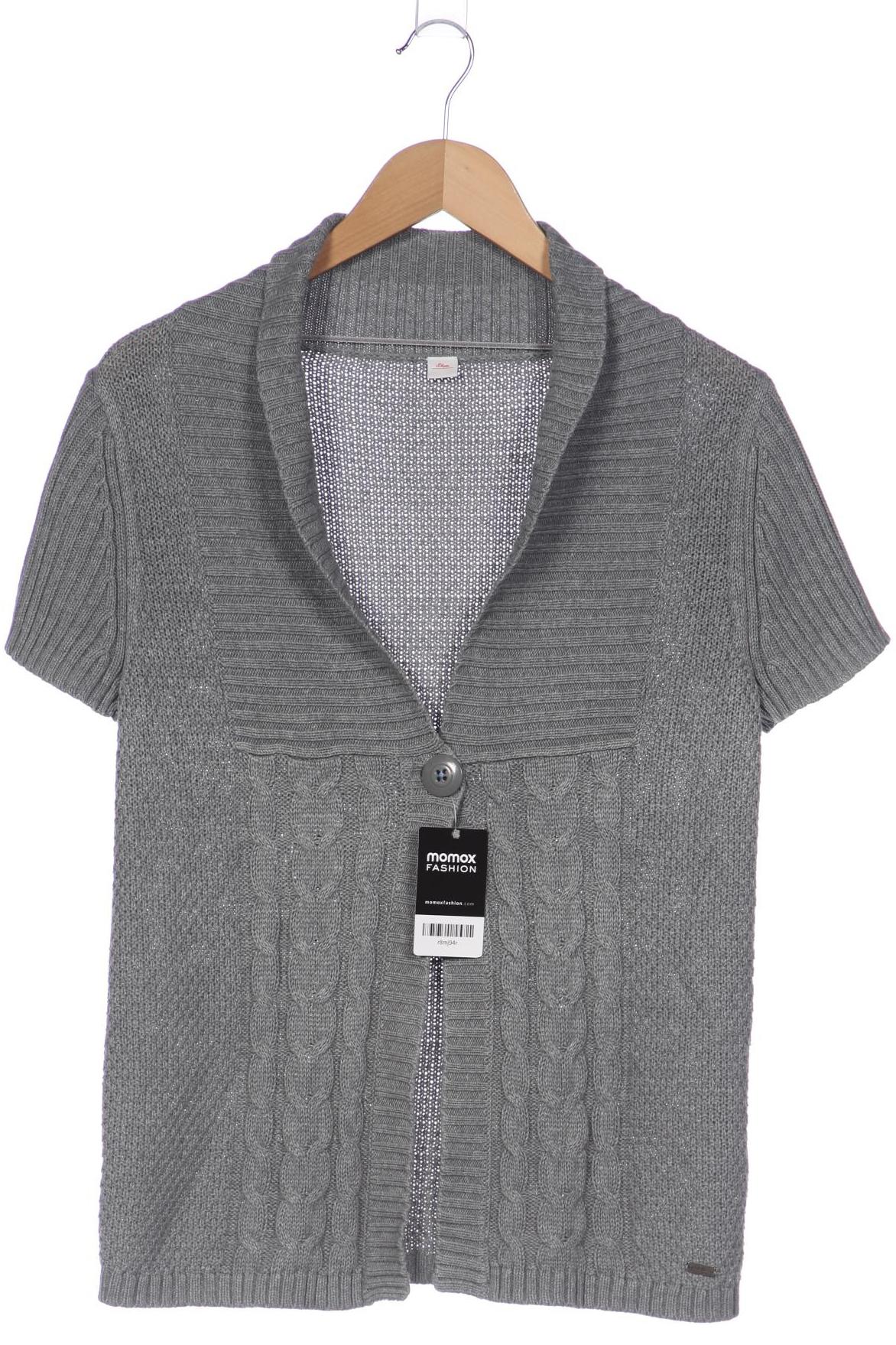 

s.Oliver Damen Strickjacke, grau, Gr. 38