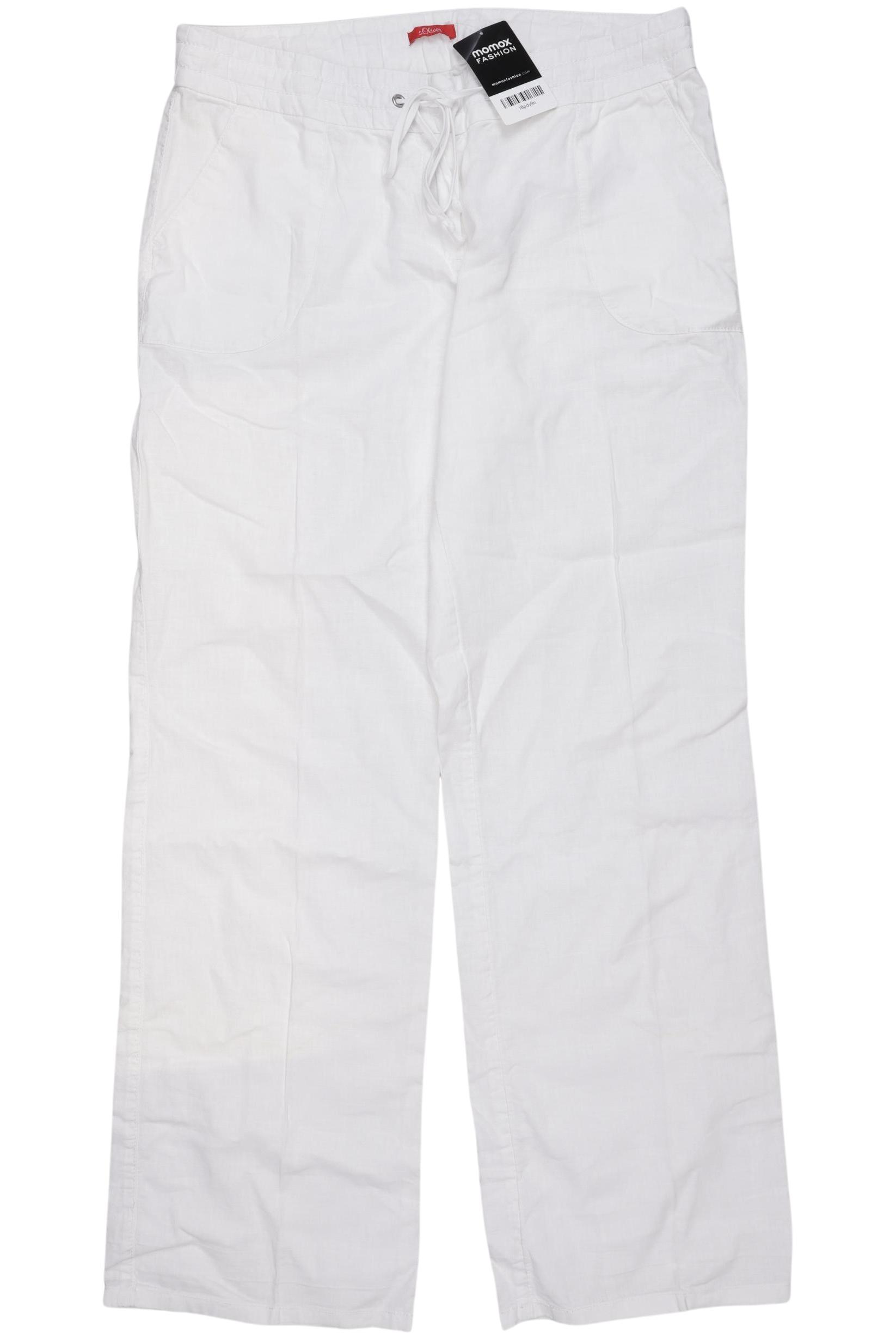

s.Oliver Damen Stoffhose, weiß, Gr. 40