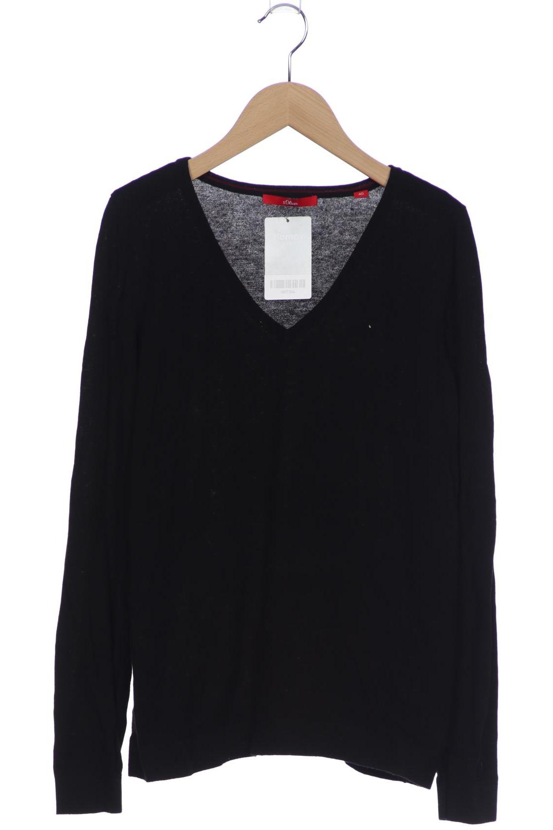 

s.Oliver Damen Pullover, schwarz, Gr. 40