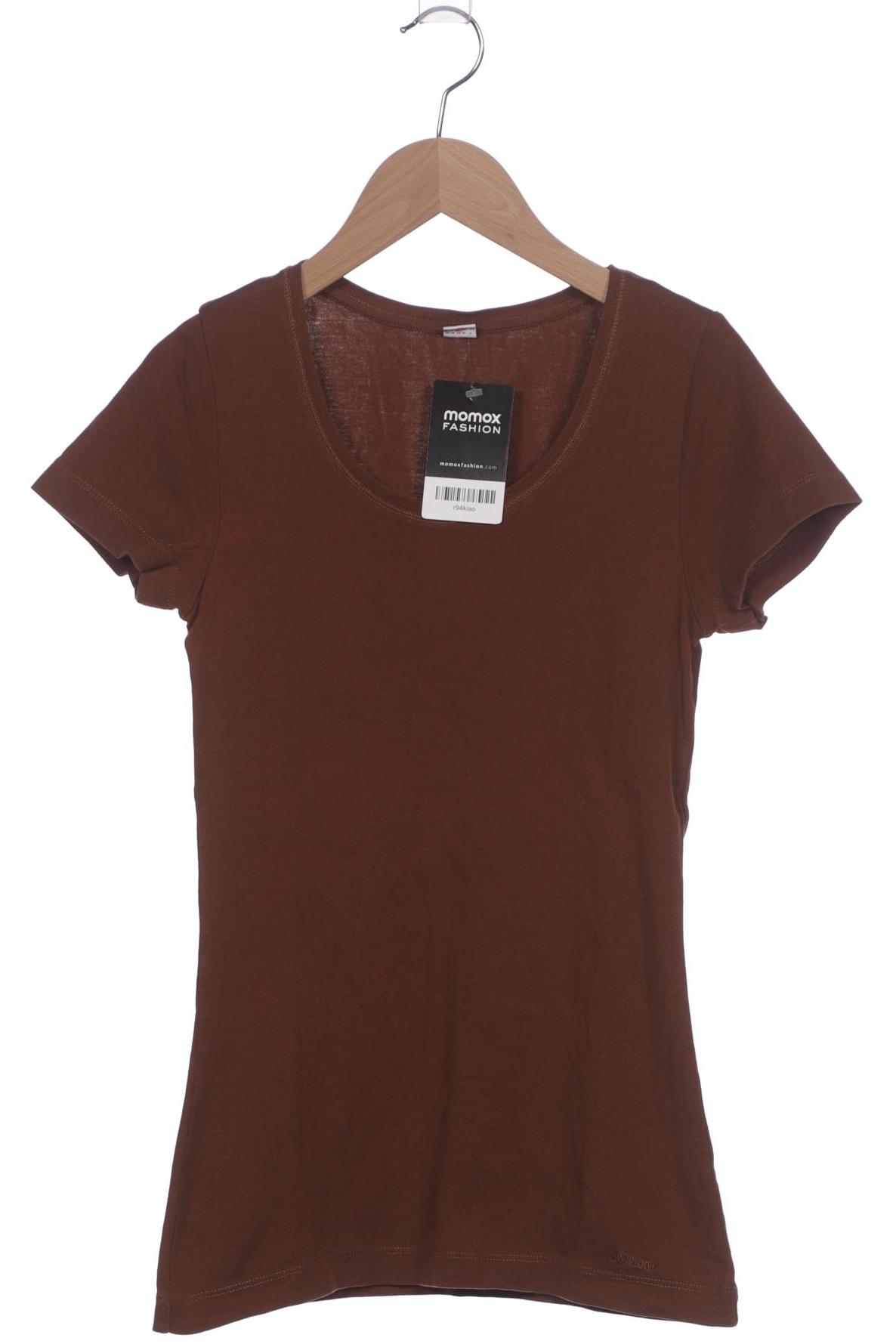 

s.Oliver Damen T-Shirt, braun, Gr. 36