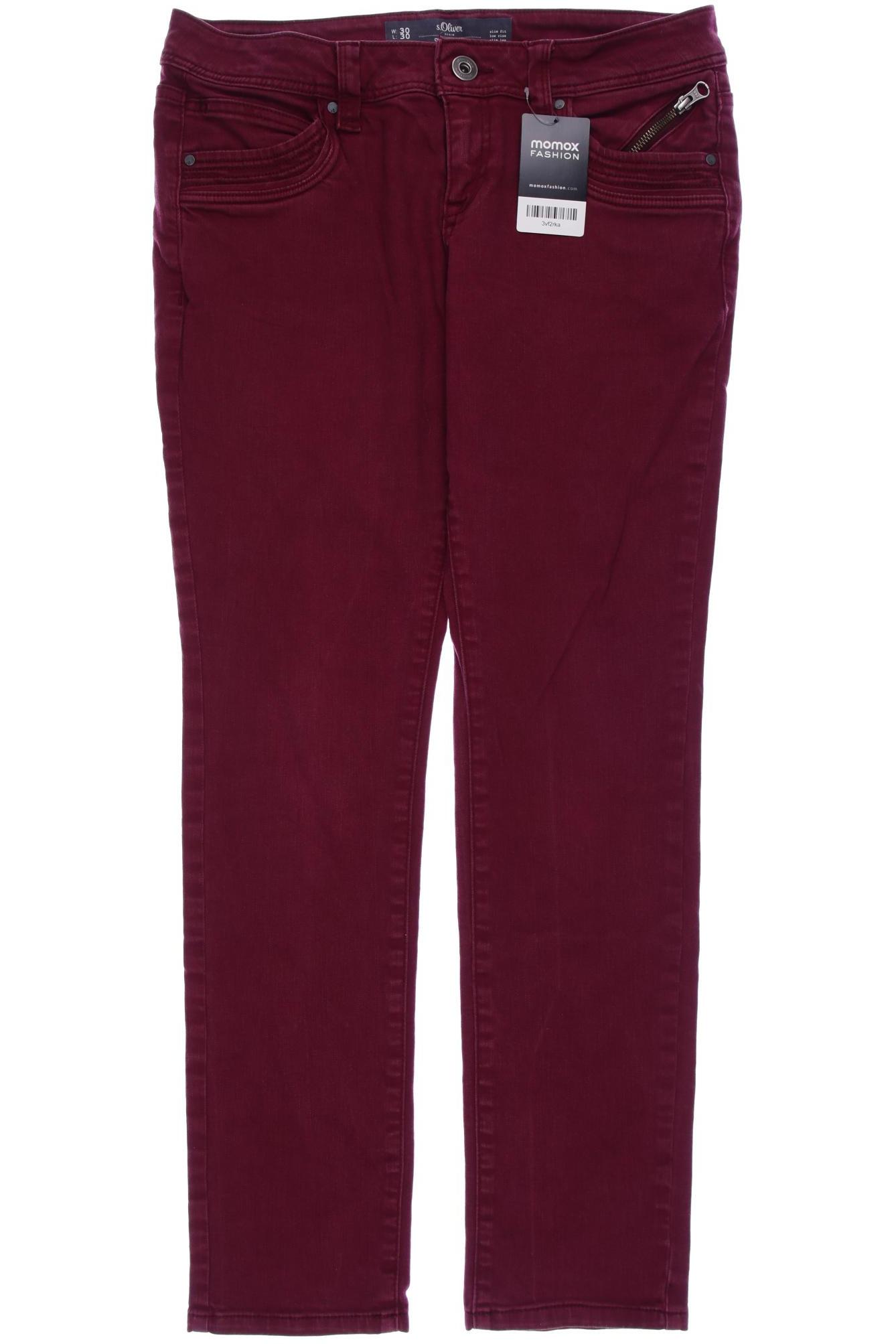 

s.Oliver Damen Jeans, bordeaux, Gr. 30