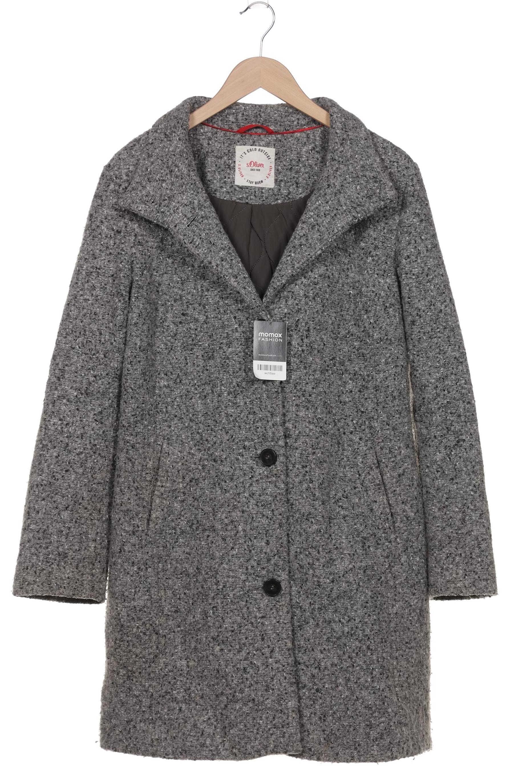 

s.Oliver Damen Mantel, grau, Gr. 42