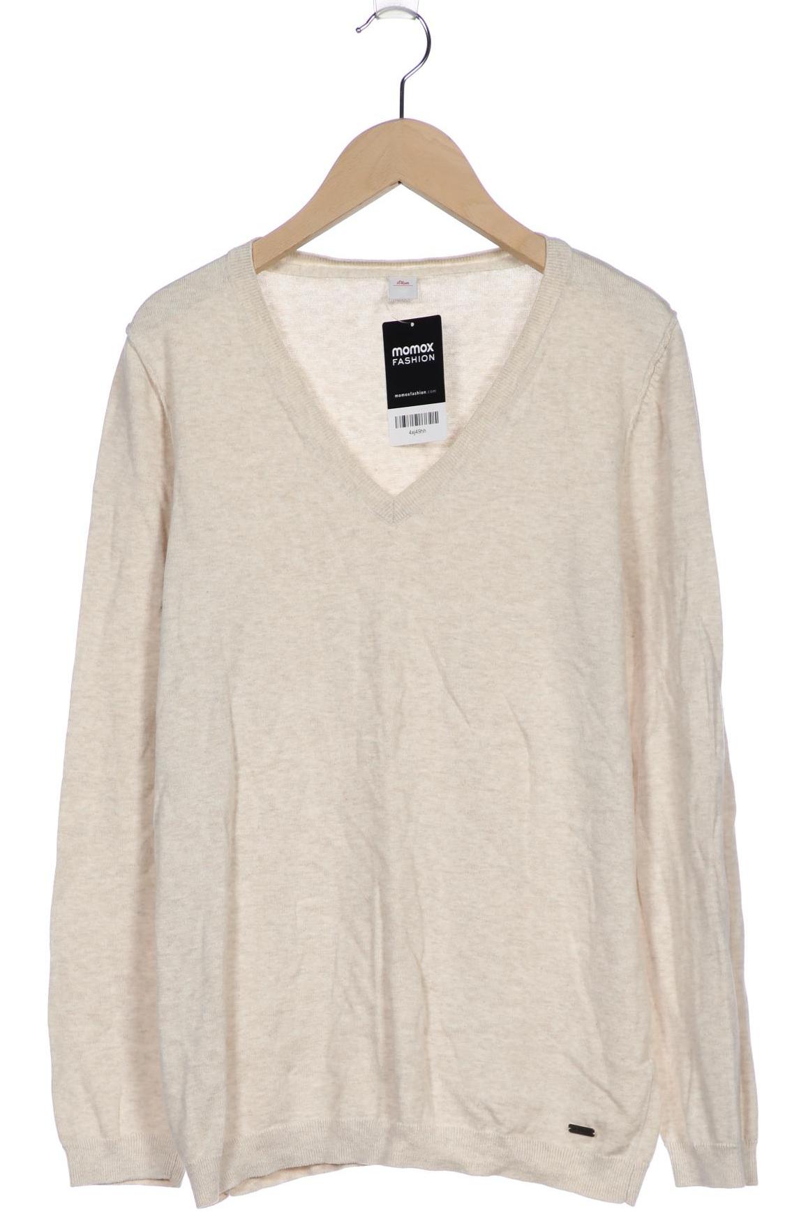 

s.Oliver Damen Pullover, cremeweiß