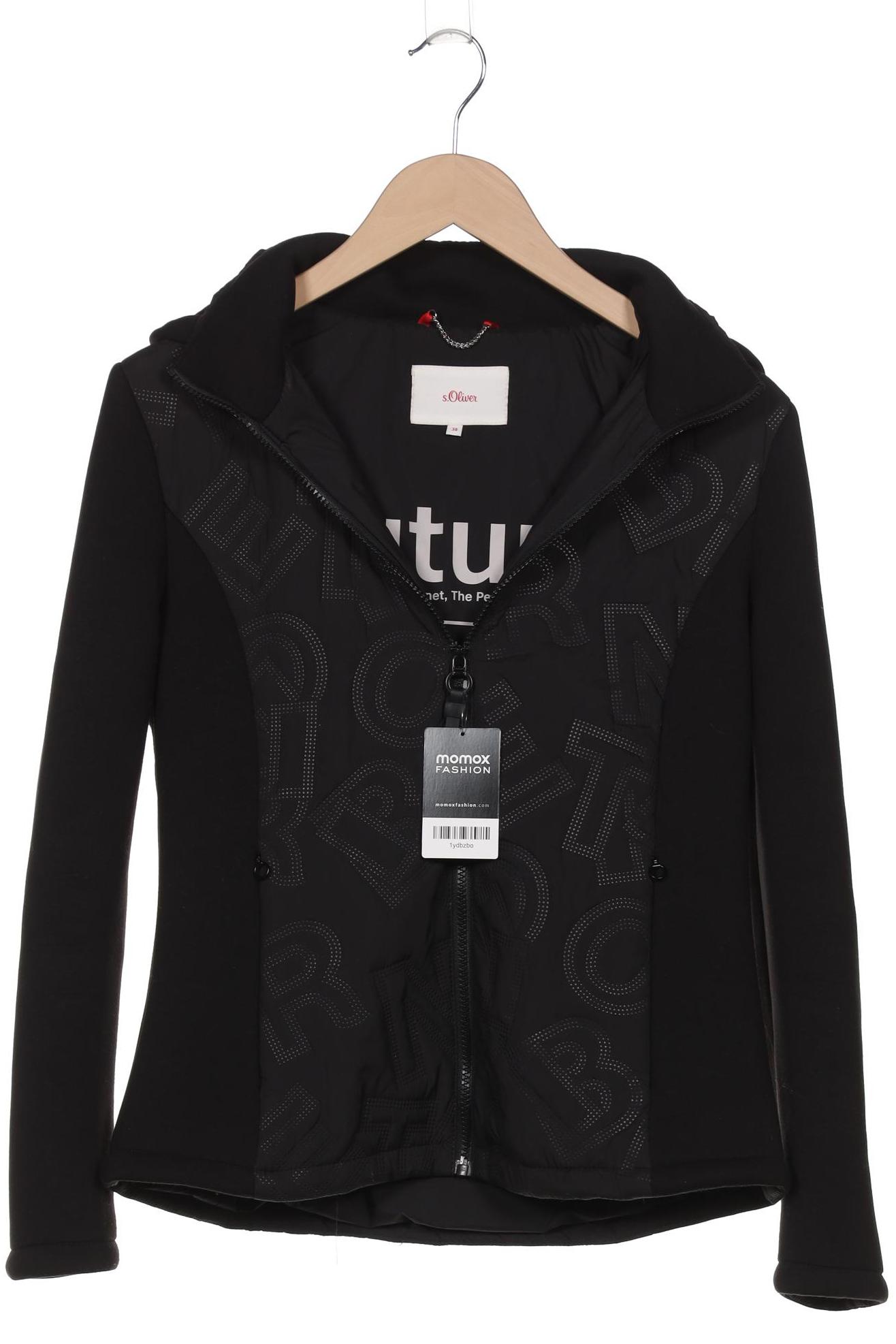 

s.Oliver Damen Jacke, schwarz, Gr. 38