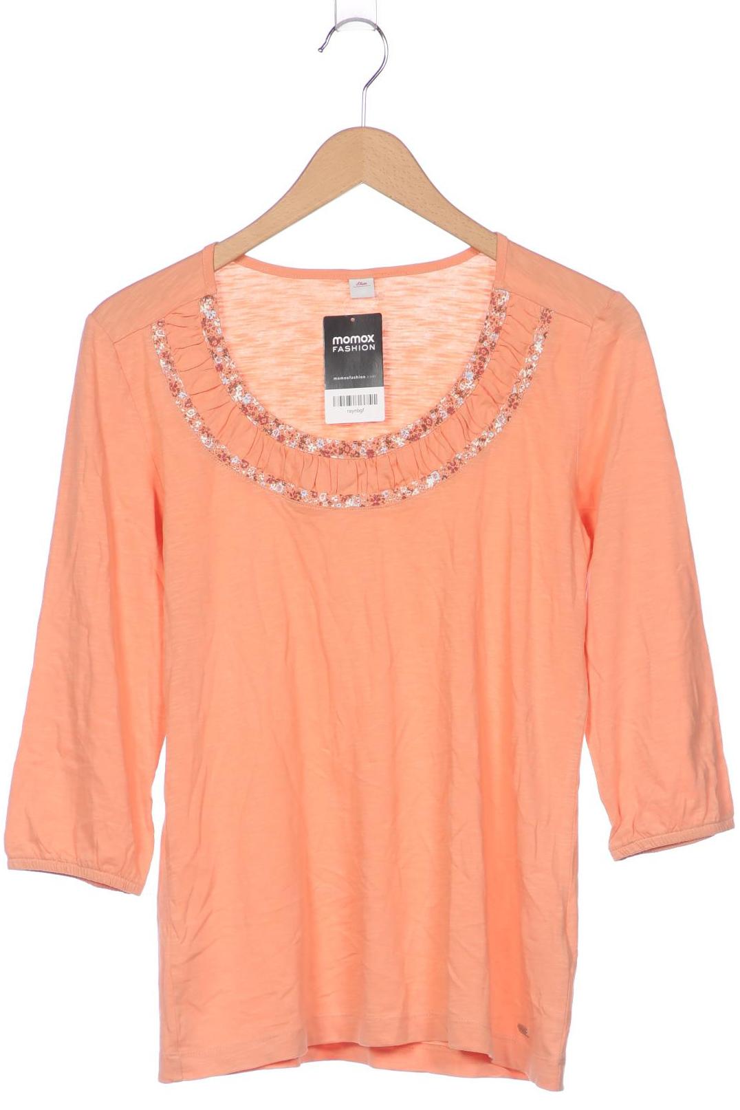 

s.Oliver Damen Langarmshirt, orange, Gr. 40