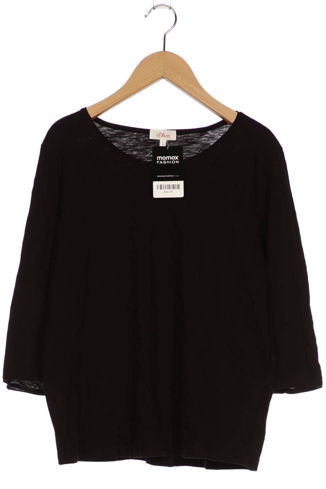 

s.Oliver Damen Langarmshirt, schwarz, Gr. 36