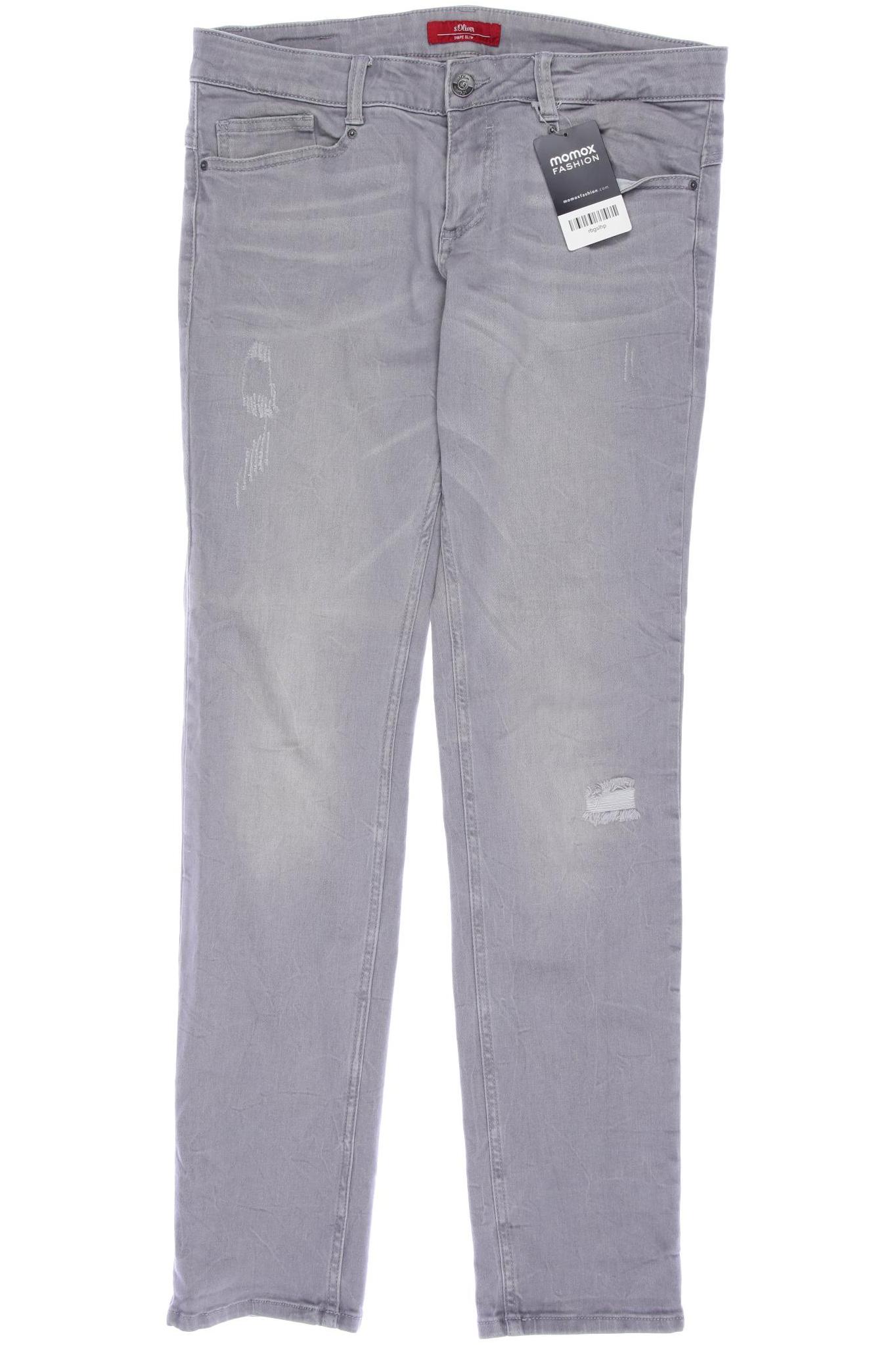

s.Oliver Damen Jeans, grau