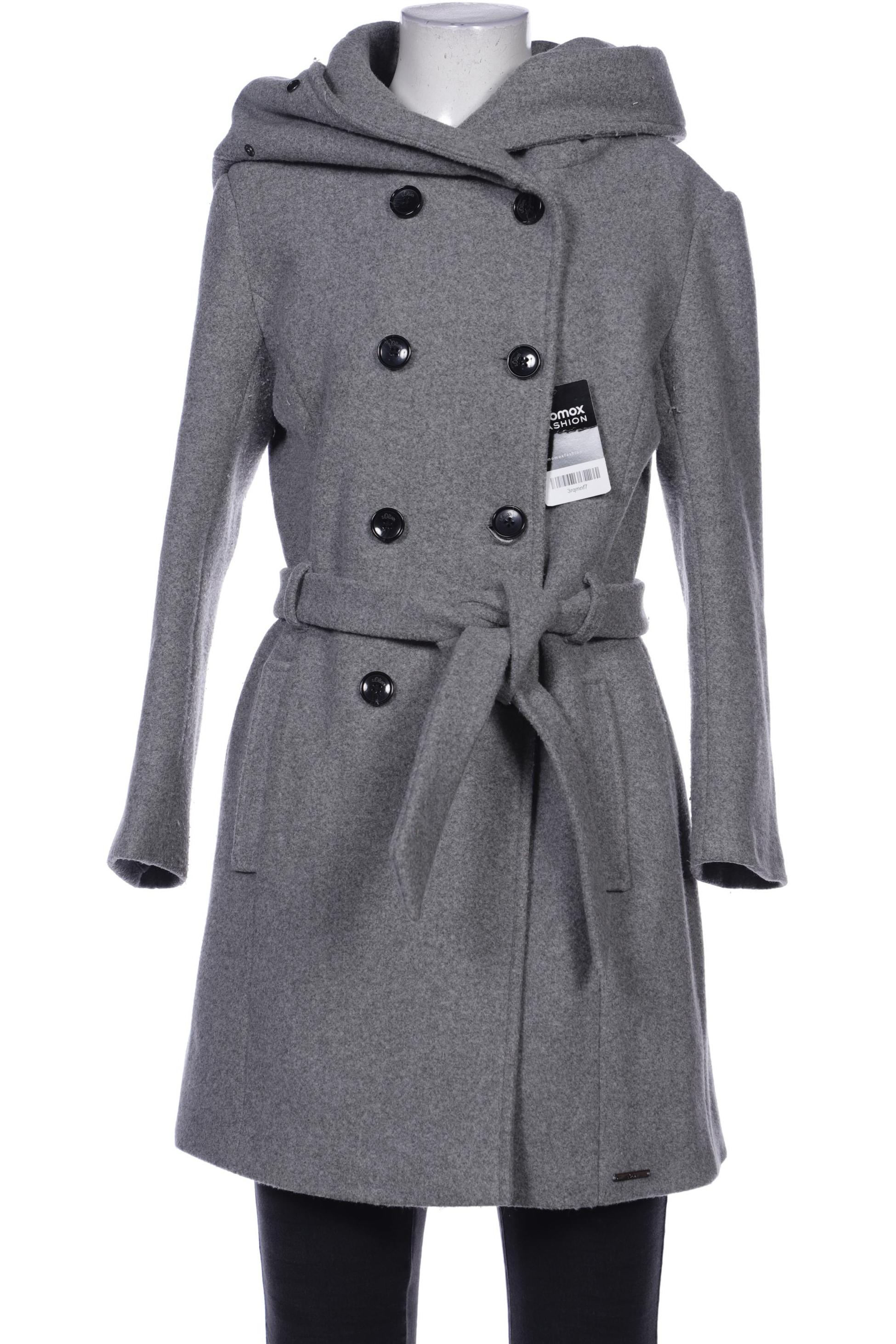 

s.Oliver Damen Mantel, grau, Gr. 38