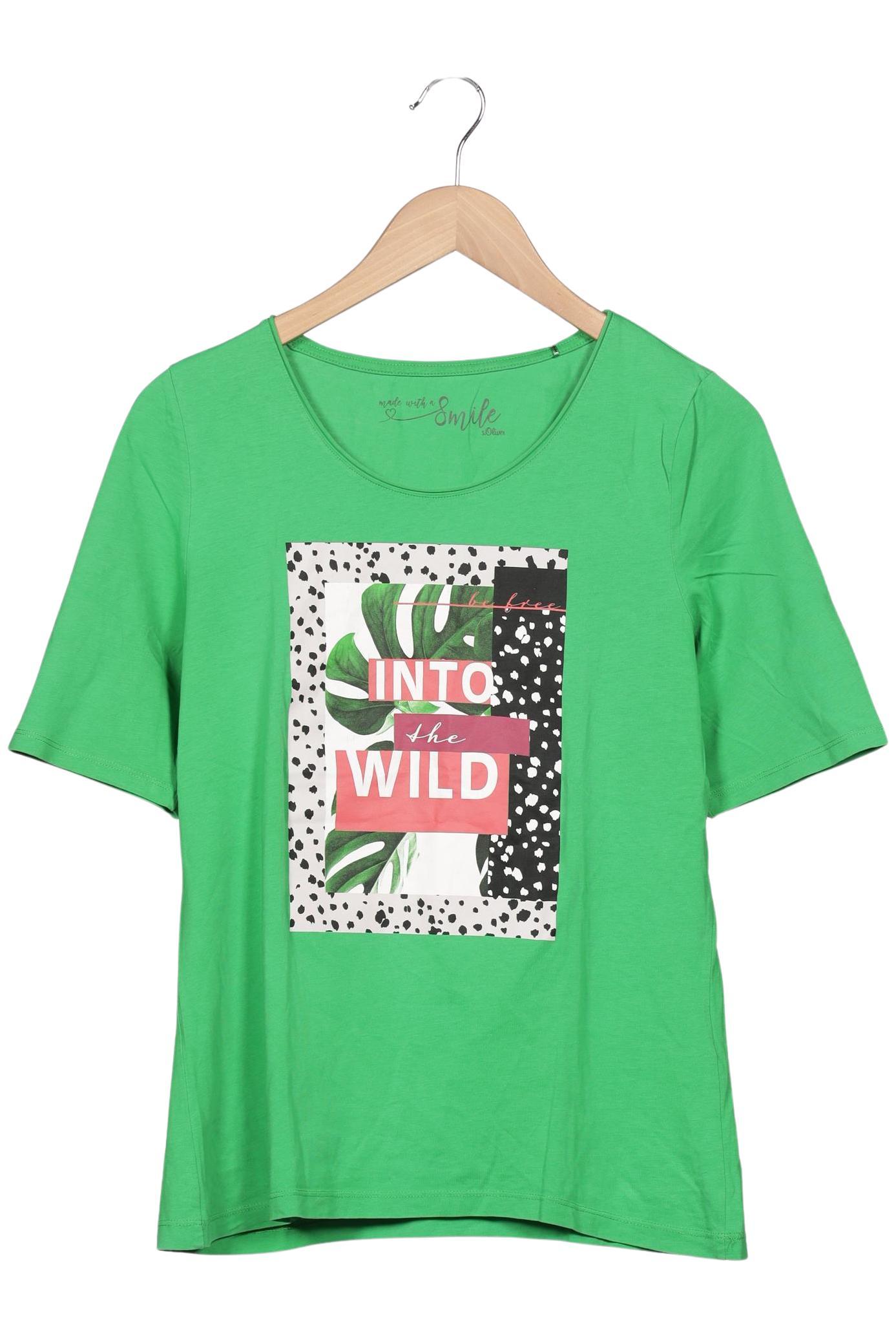 

s.Oliver Damen T-Shirt, grün, Gr. 40