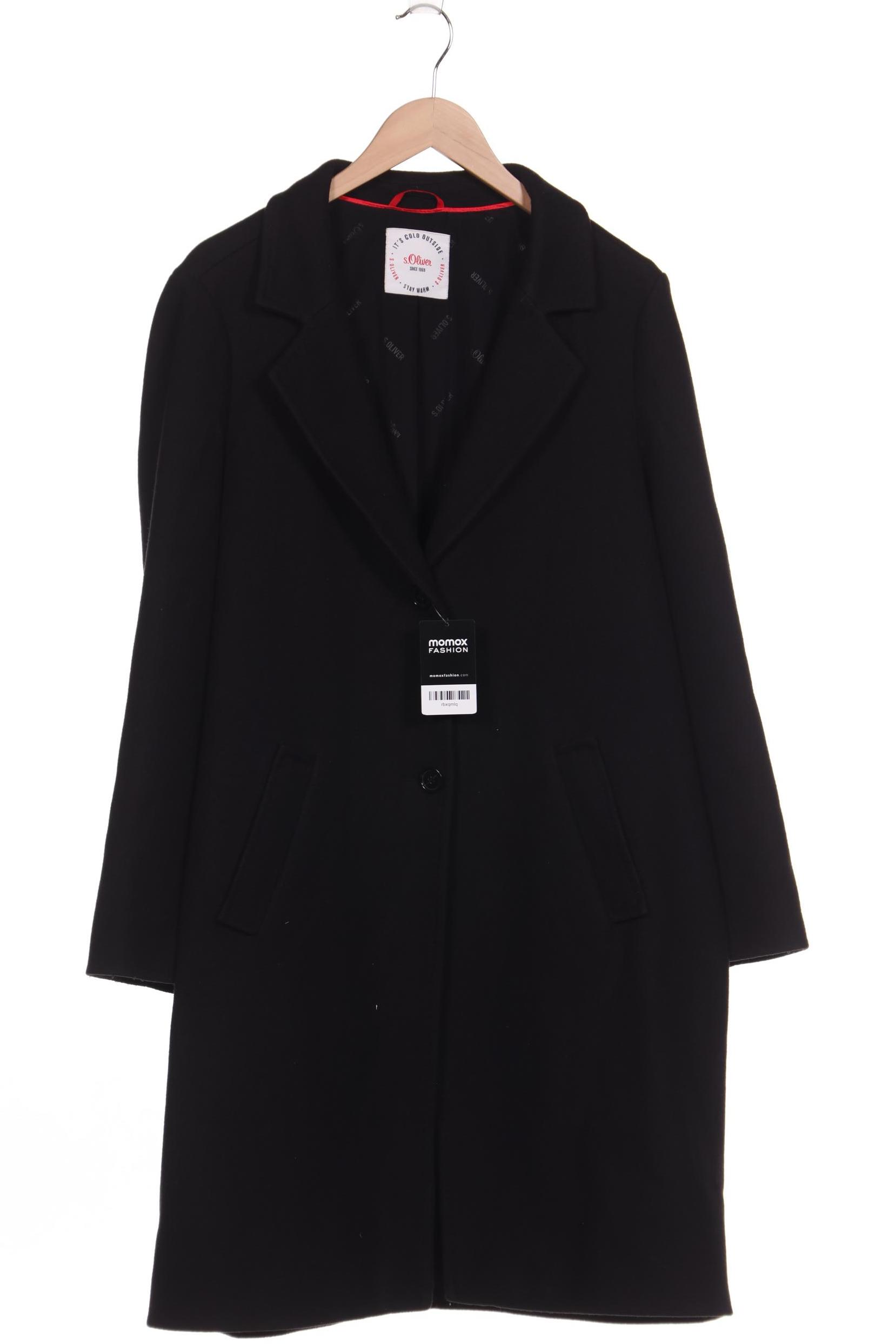 

s.Oliver Damen Mantel, schwarz