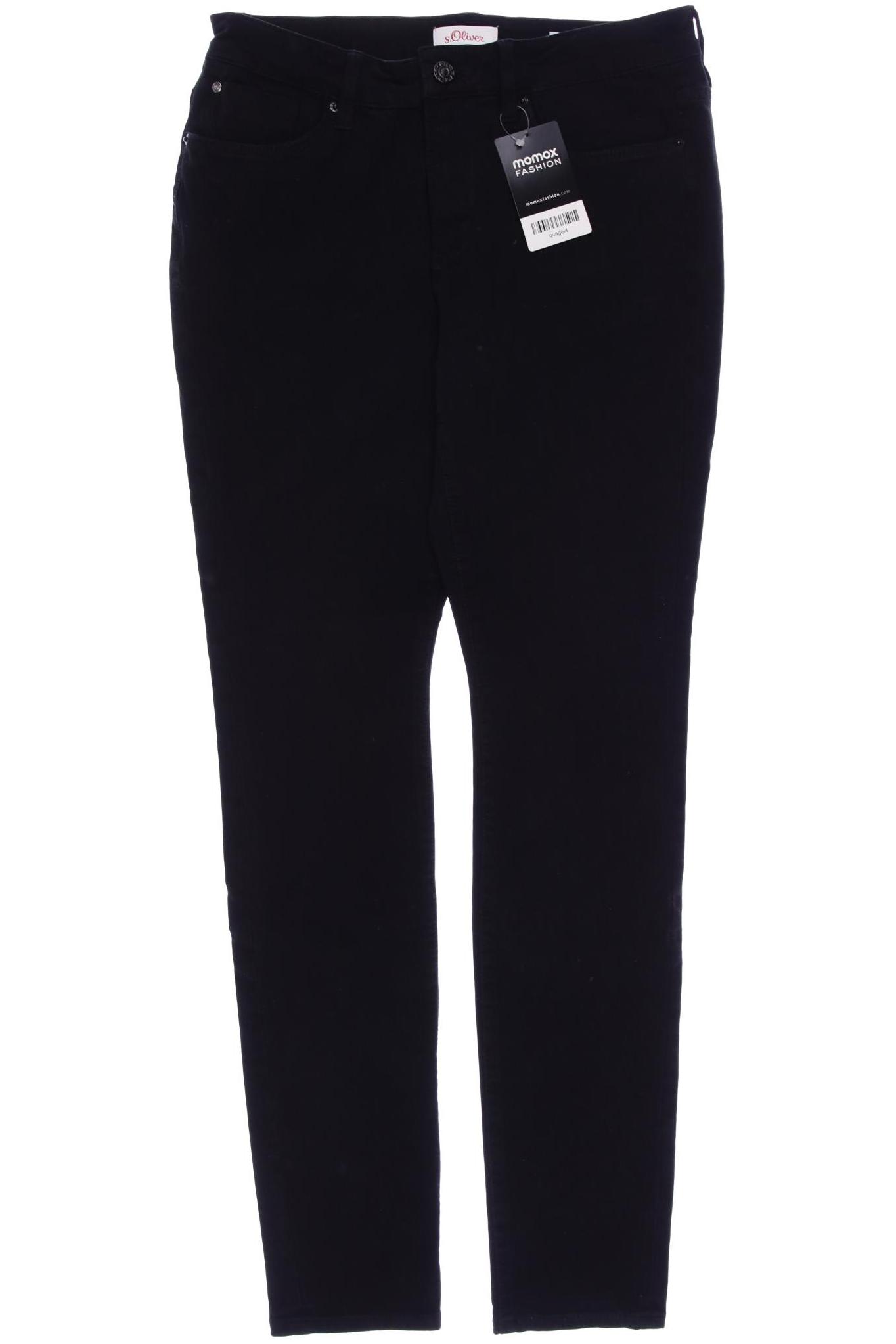 

s.Oliver Damen Jeans, schwarz