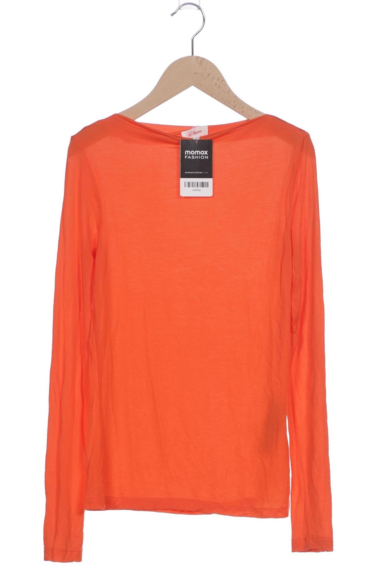

s.Oliver Damen Langarmshirt, orange, Gr. 34